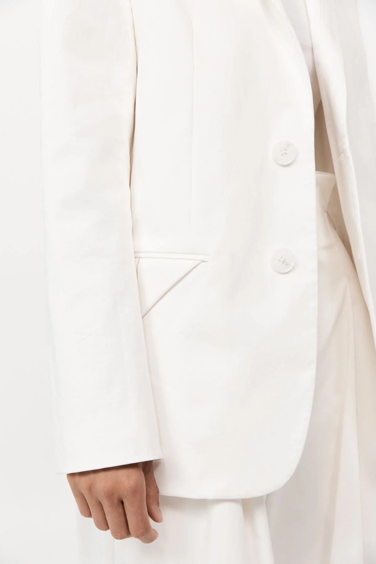 Origami Pocket Blazer - Off White