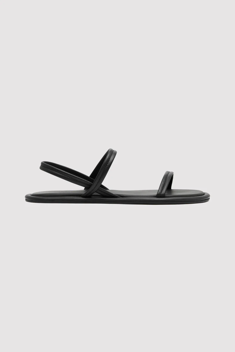 Fine Strap Sandal - Black
