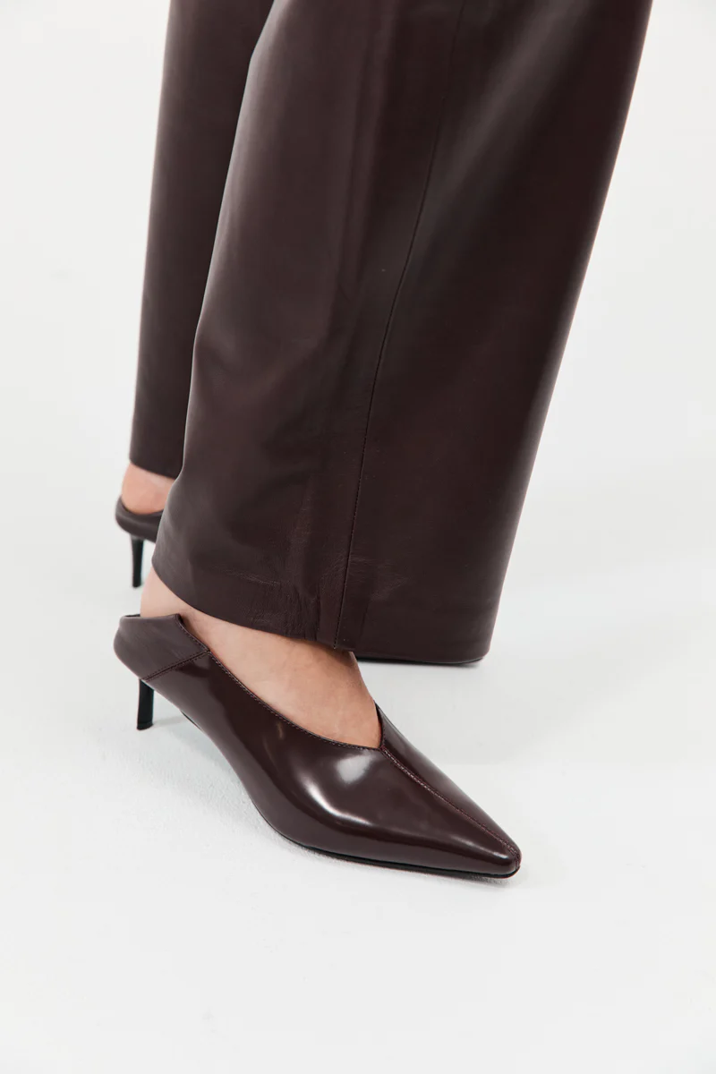 Classic Fold Heel - Bordeaux