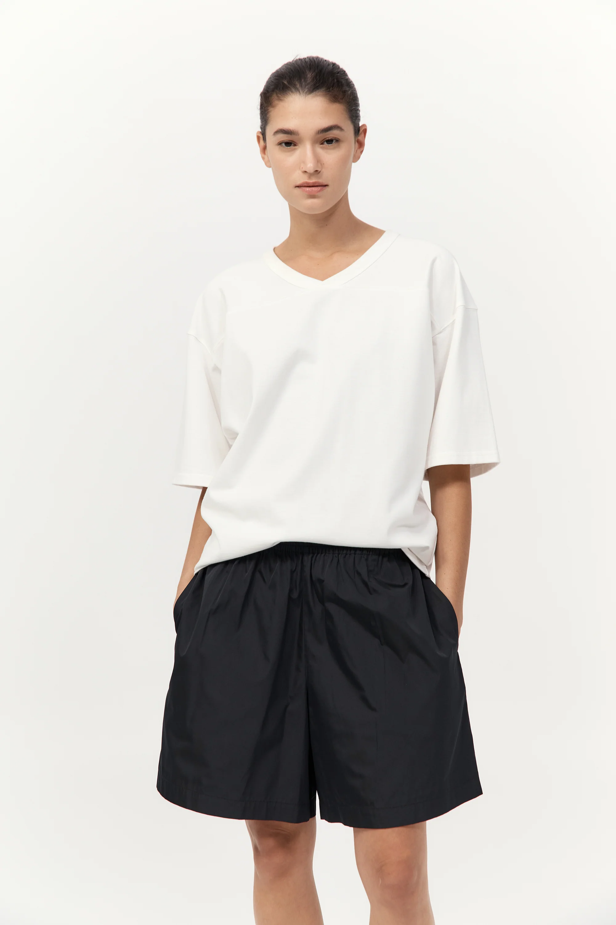 Organic Cotton Match Tee - Off White