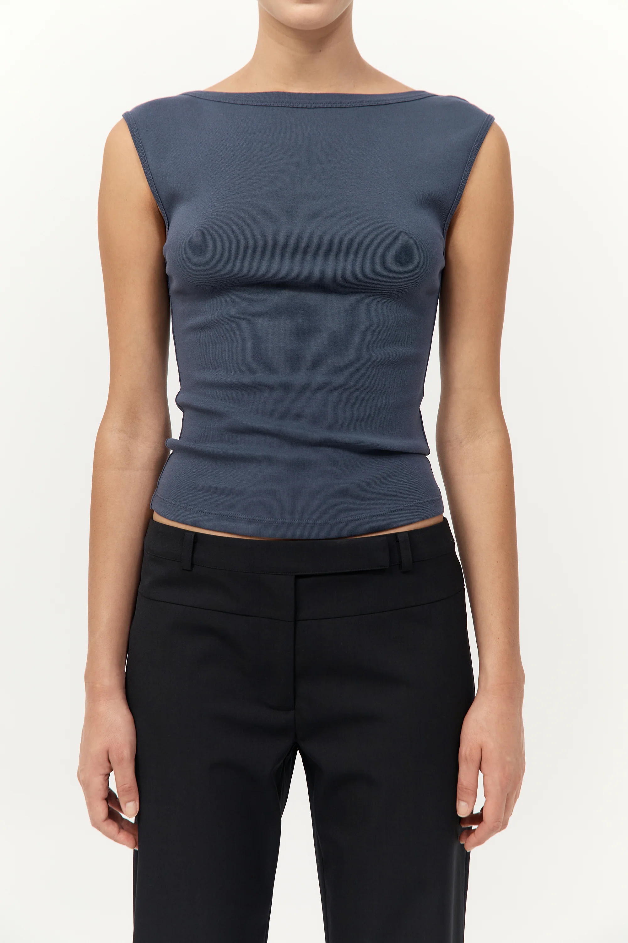 90s Splice Panelled Pants - Black / Black