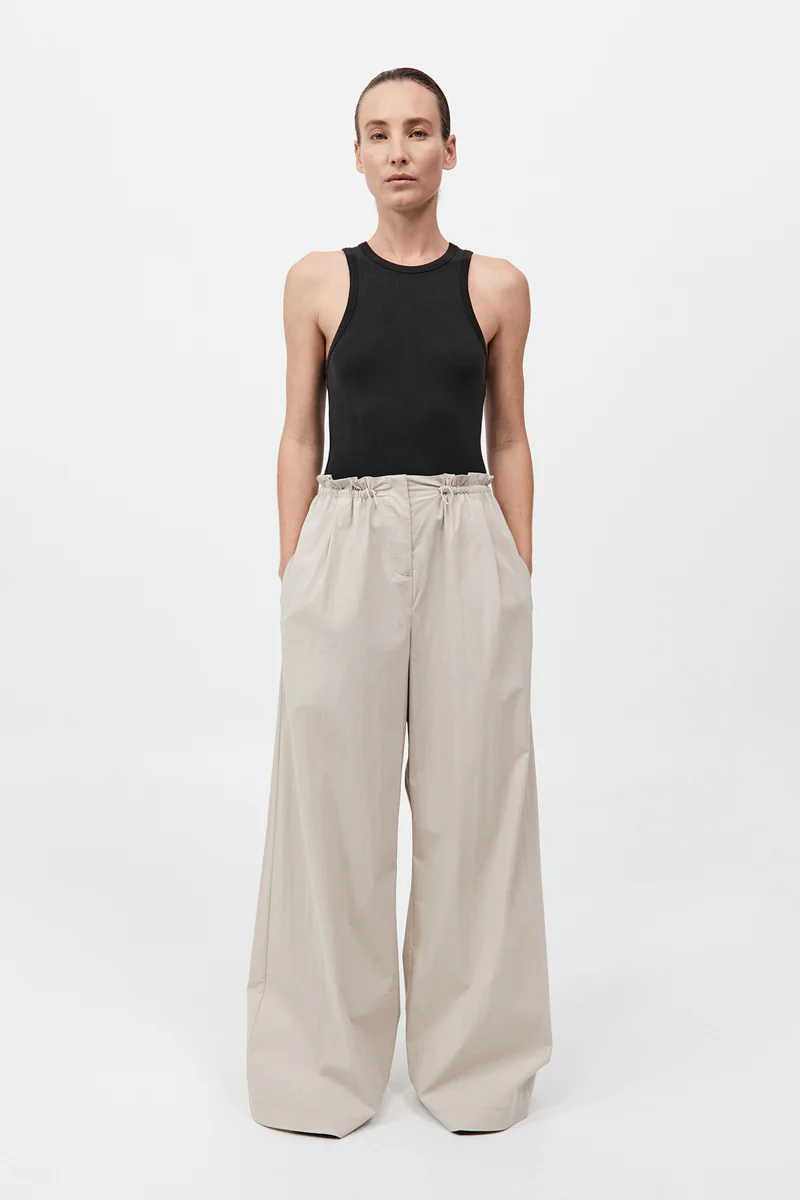 Petit Paperbag Waist Pants - Creme