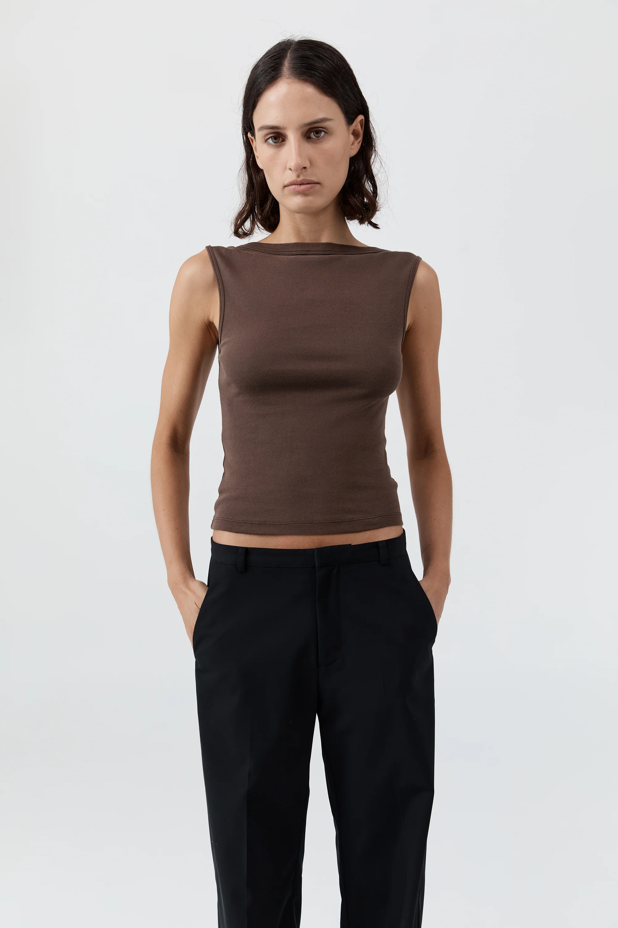 Organic Cotton Ballerina Top - Fudge