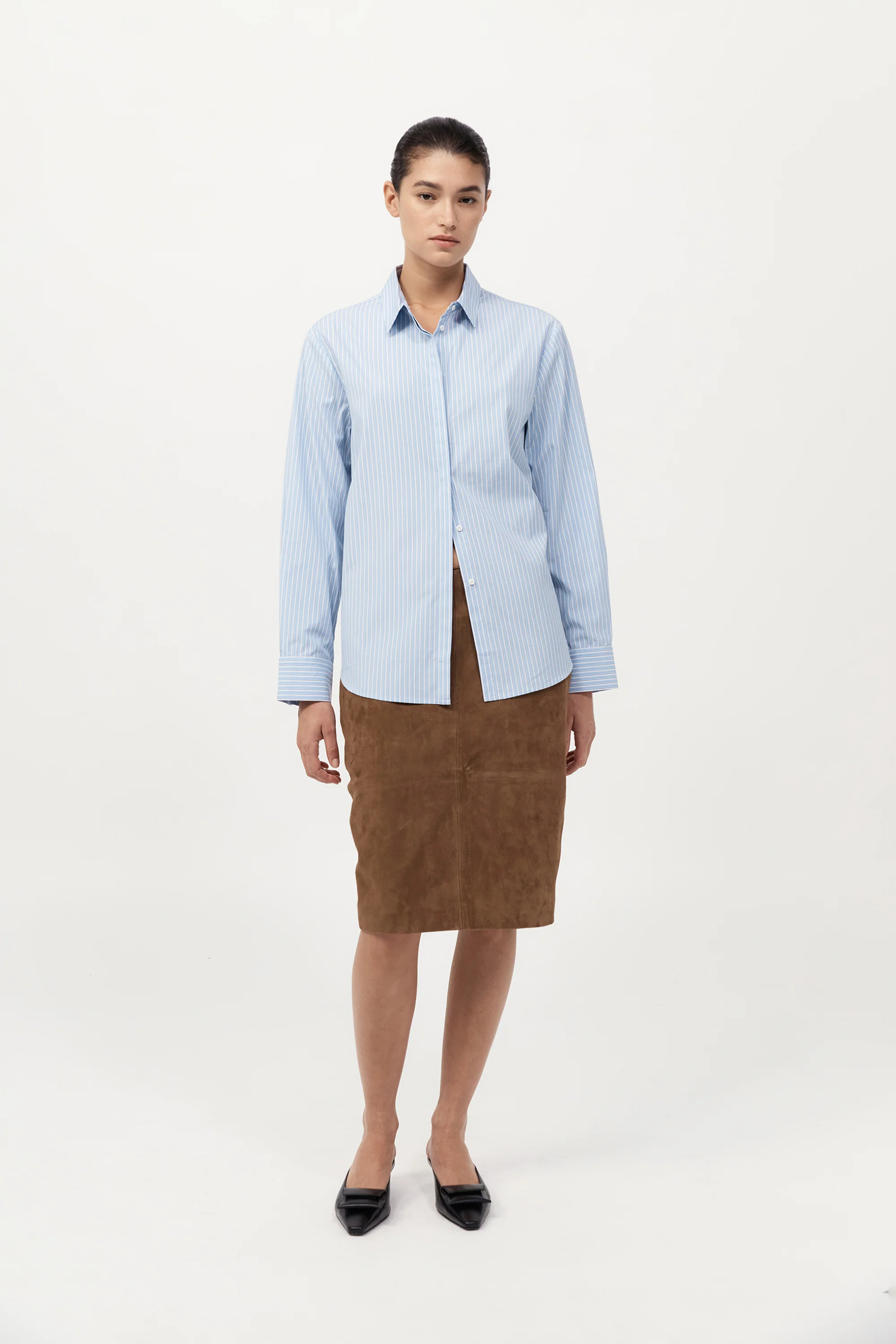 Classic Shirt - Pale Blue Stripe