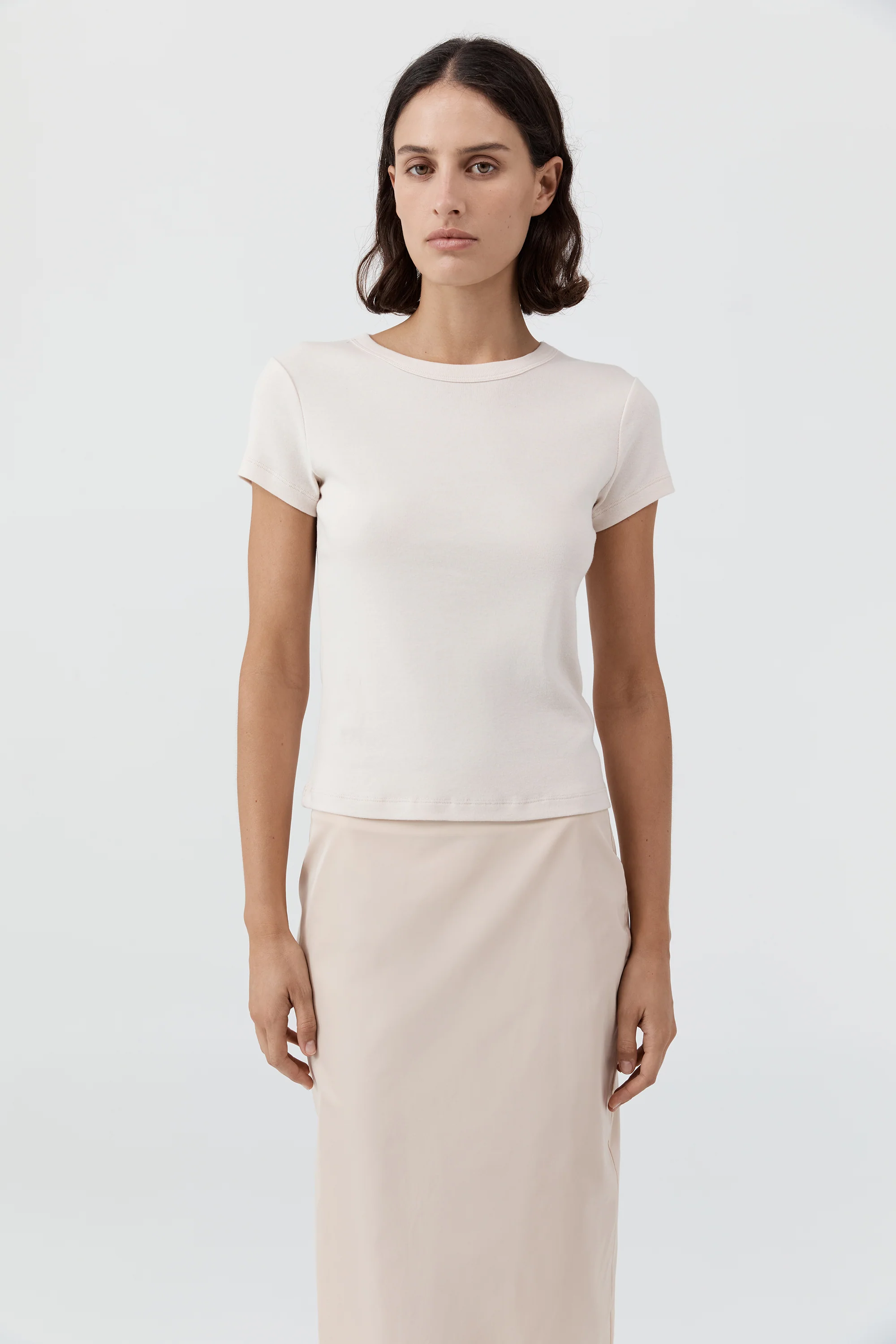 Organic Cotton Baby Tee - Shell Pink