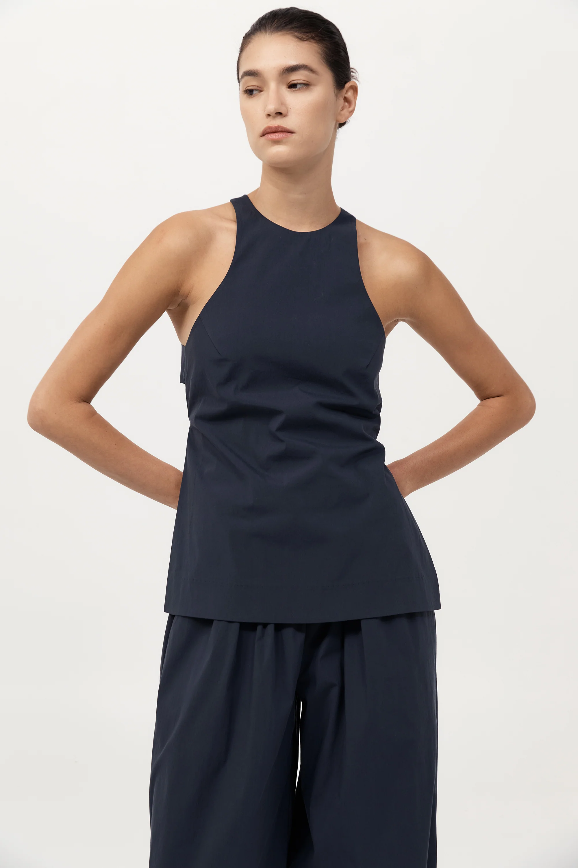 Racerback Top - Dark Ink