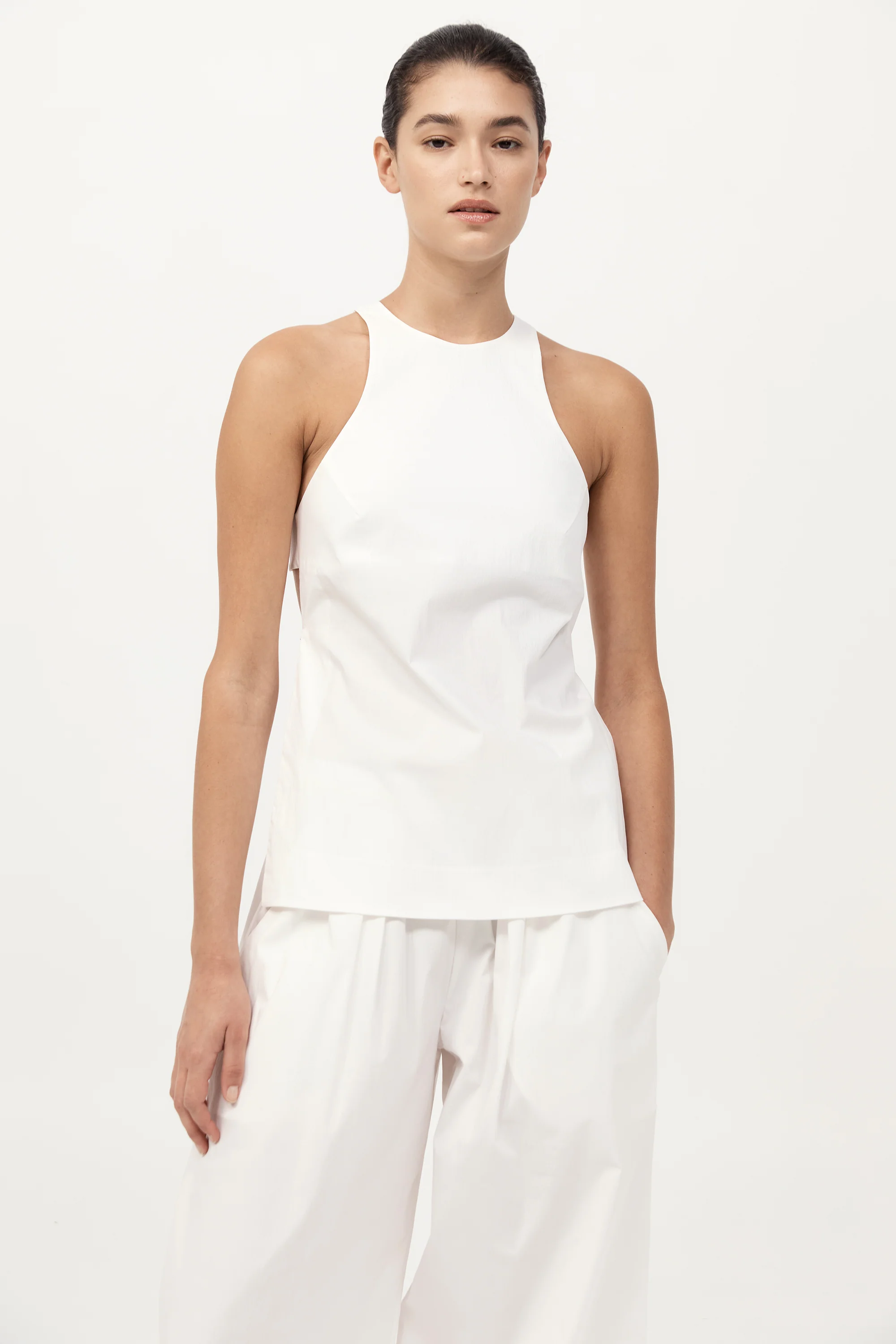 Racerback Top - White