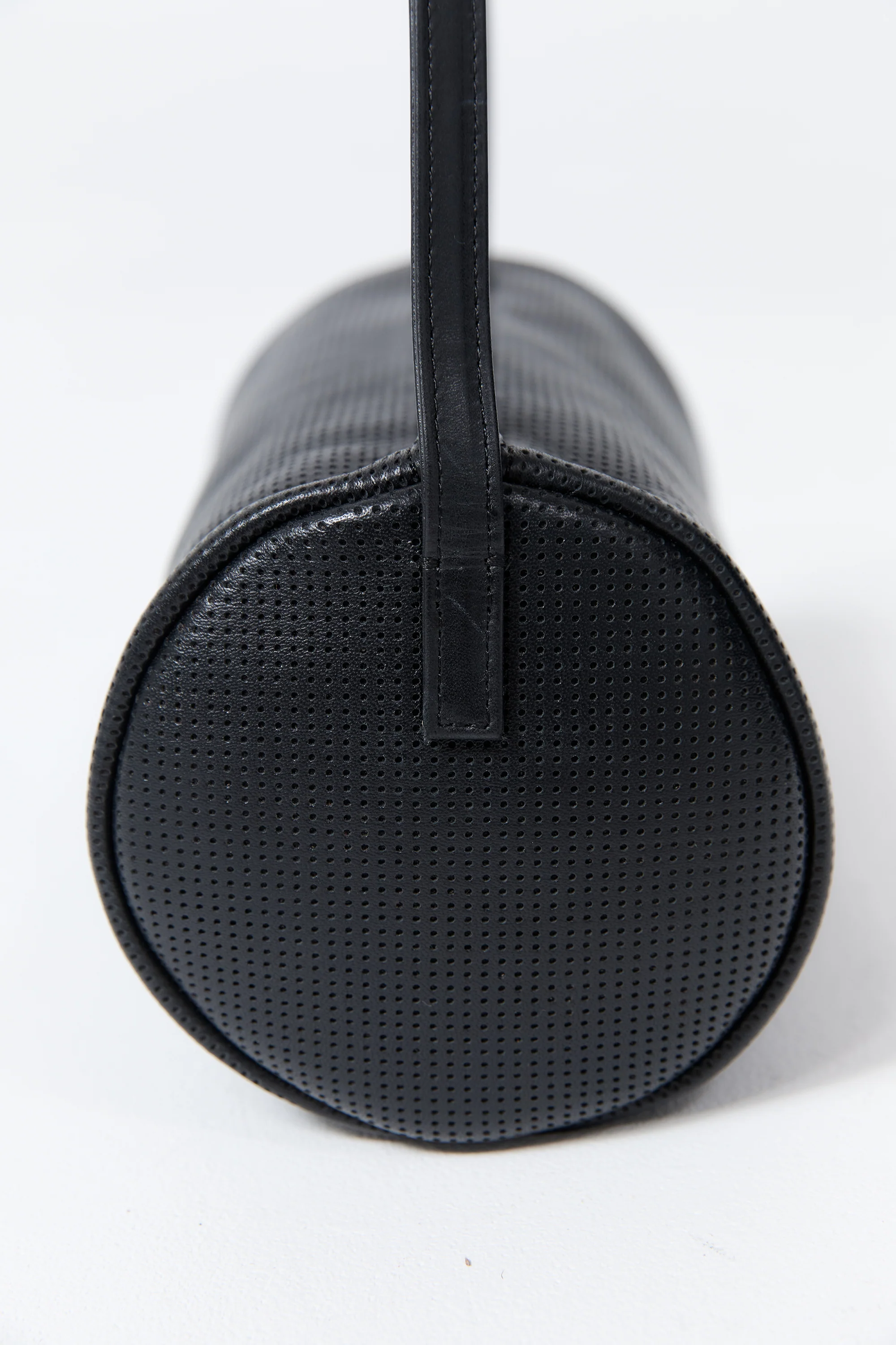 Perforated Connolo Shoulder Bag - Black