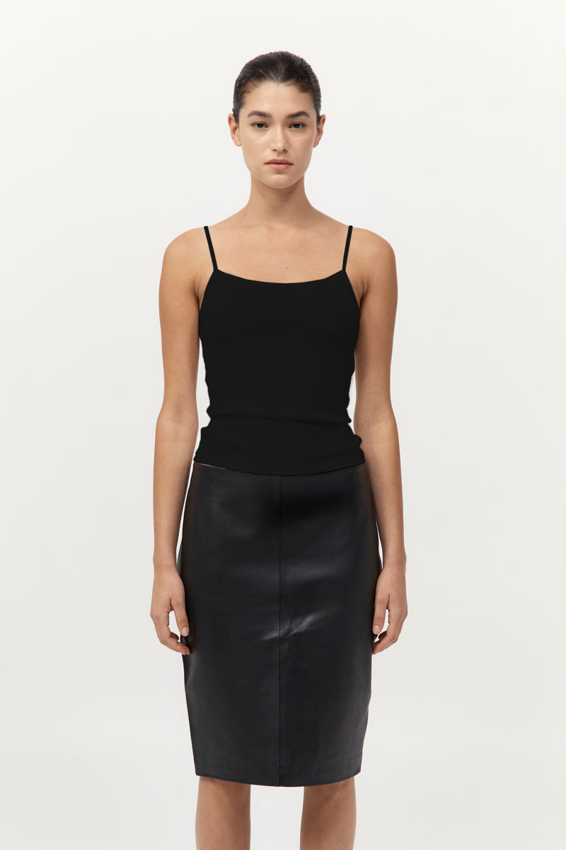 Baby Wool Cami - Black