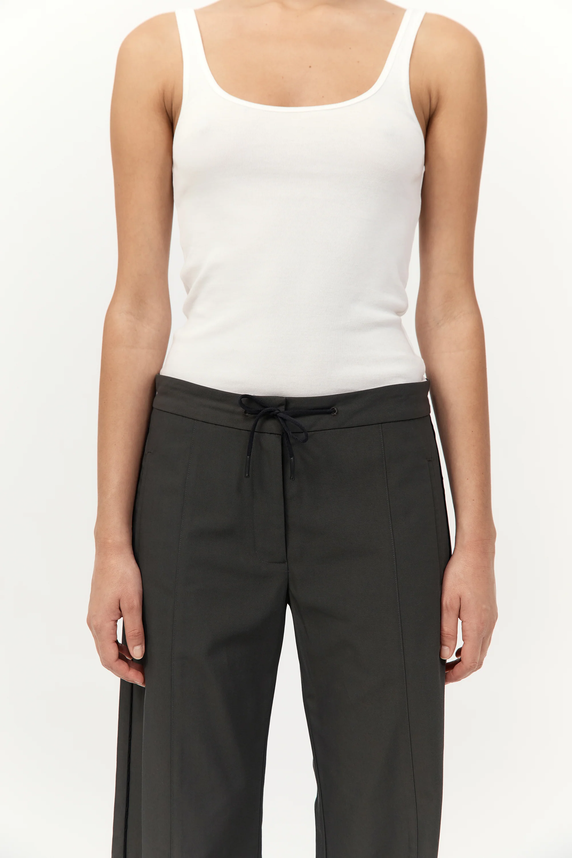 Tailored Track Pants - Black Olive