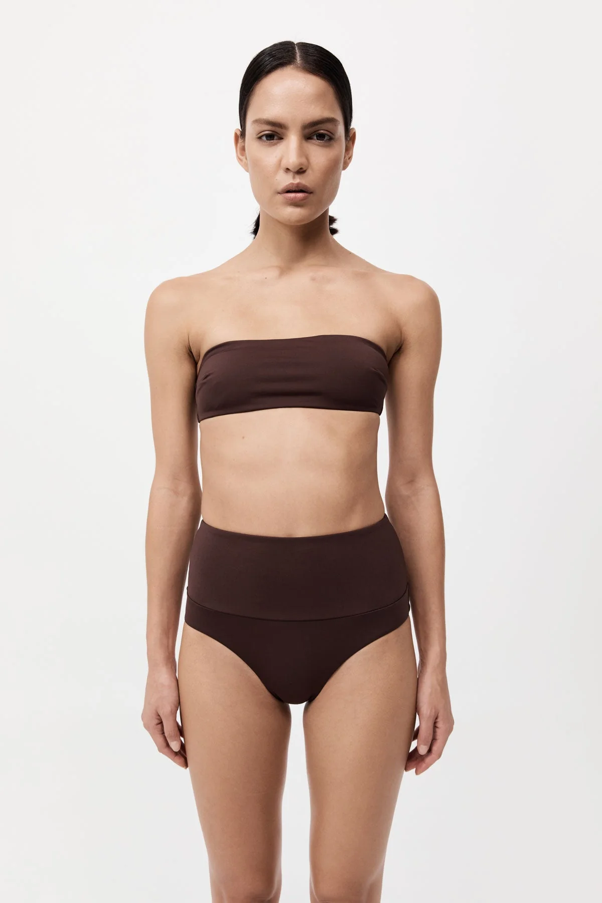 High Waisted Briefs - Cocoa