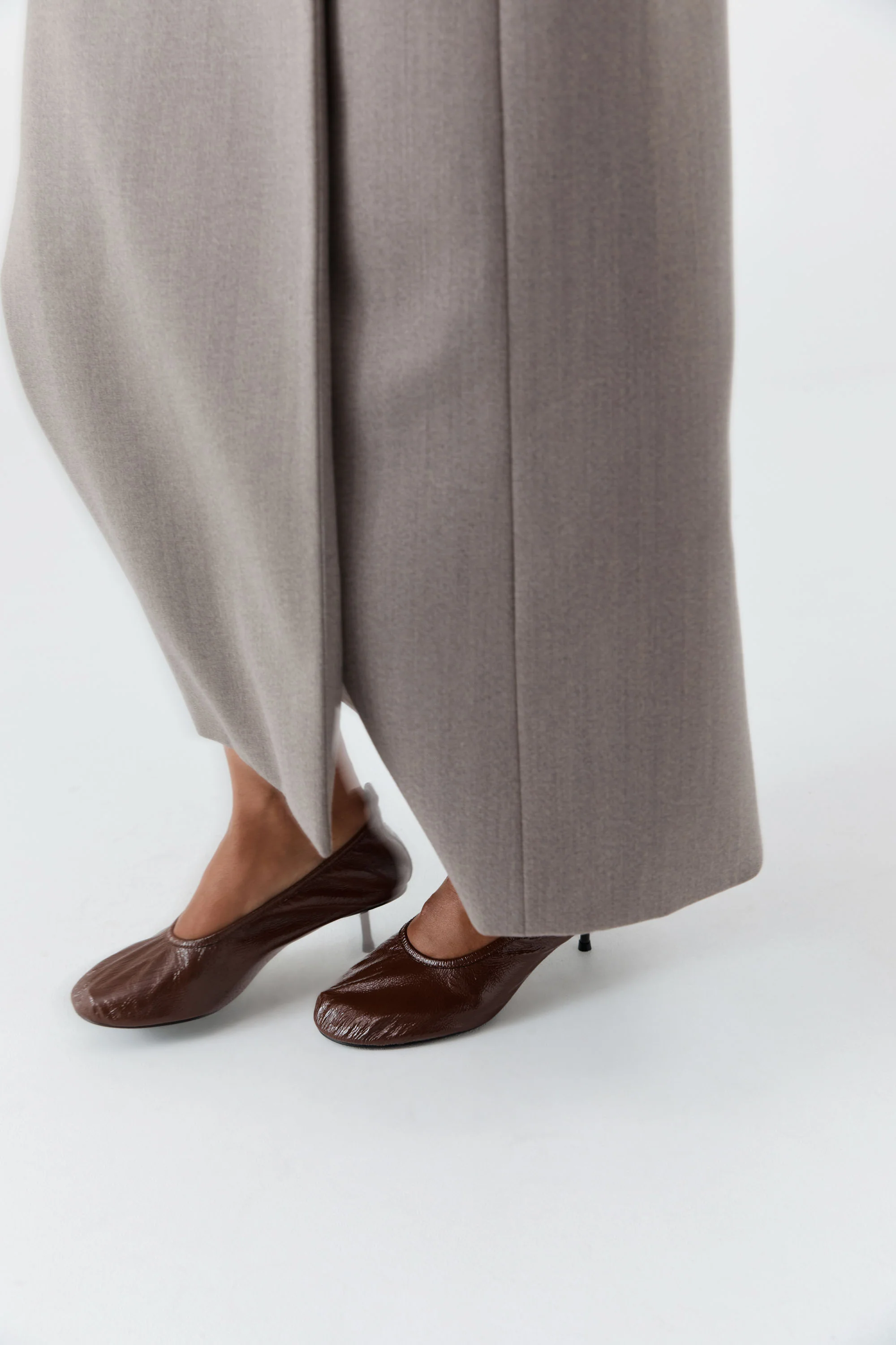 Classic Ballet Heel - Patent Liqueur