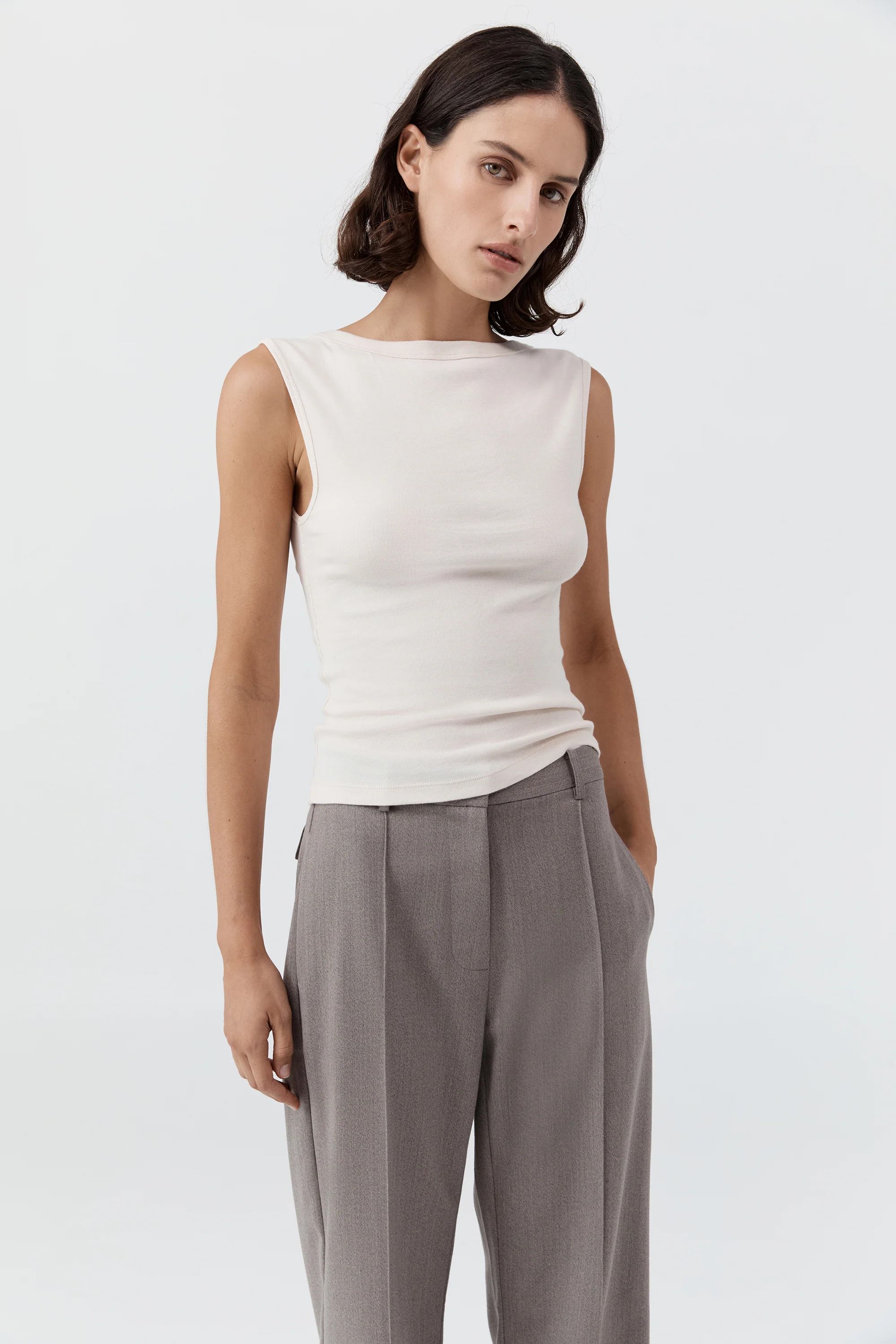 Organic Cotton Ballerina Top - Shell Pink