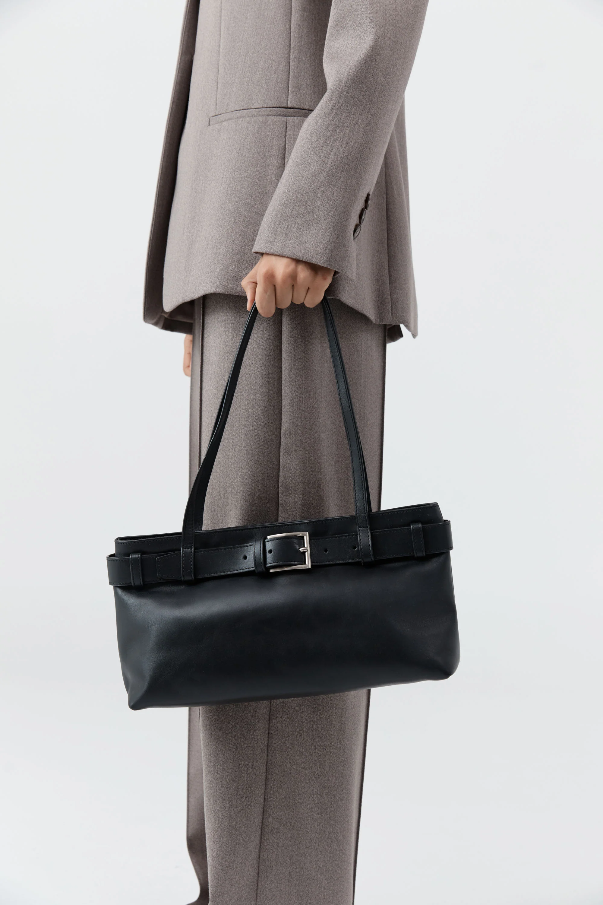 Belt Detail Baguette - Black