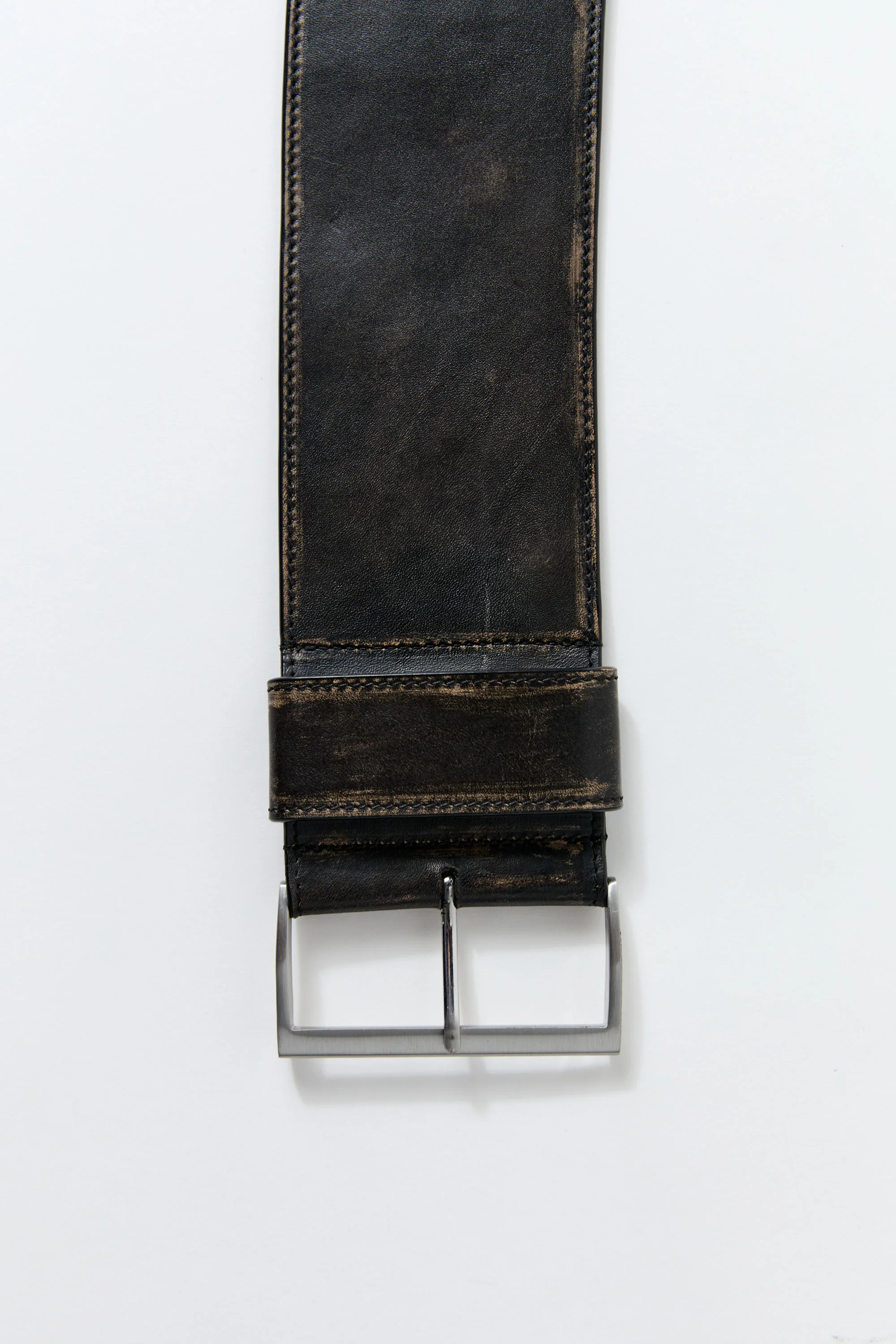 Brushed Wide Classic Belt - Black