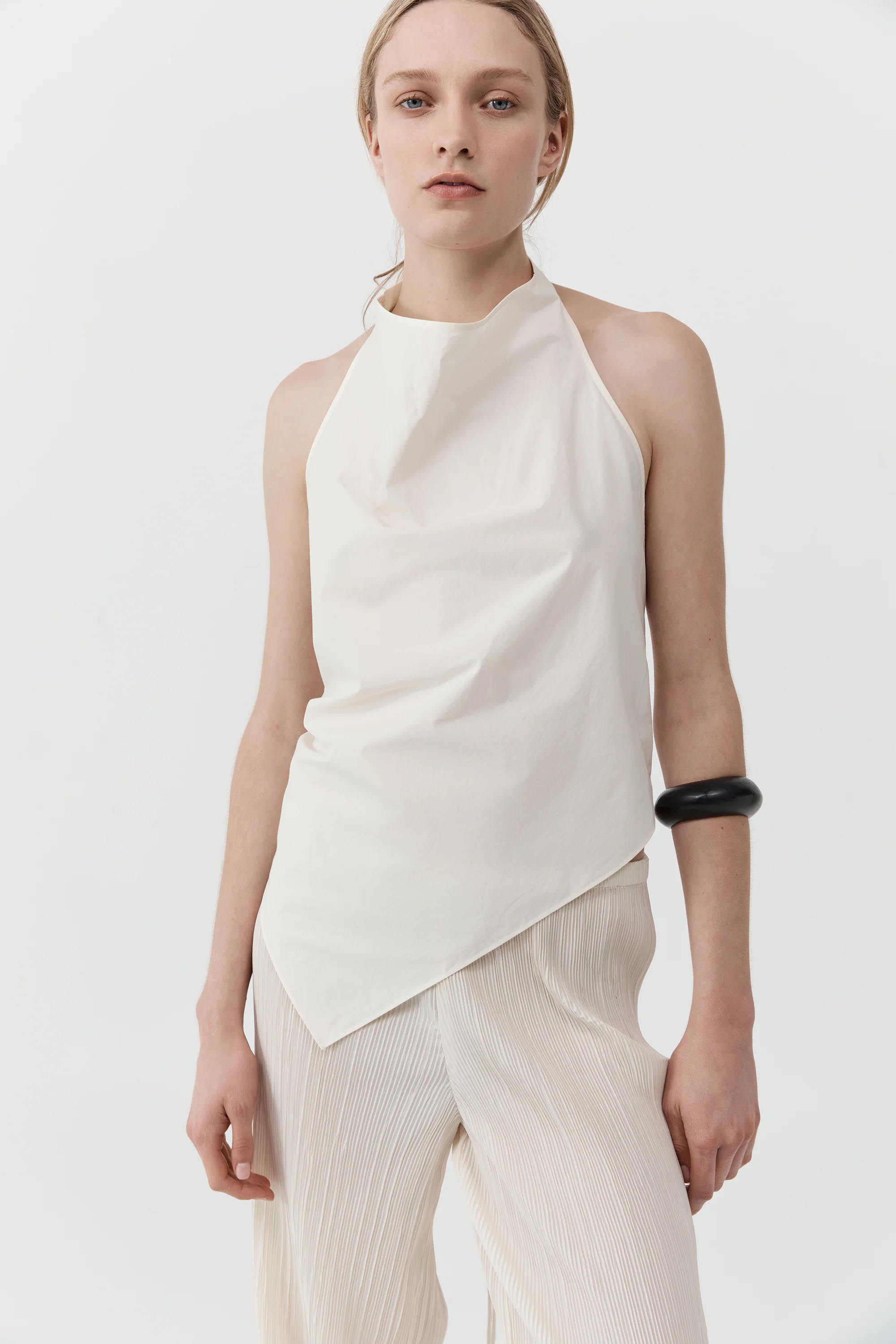 Cotton Tie Top - Birch