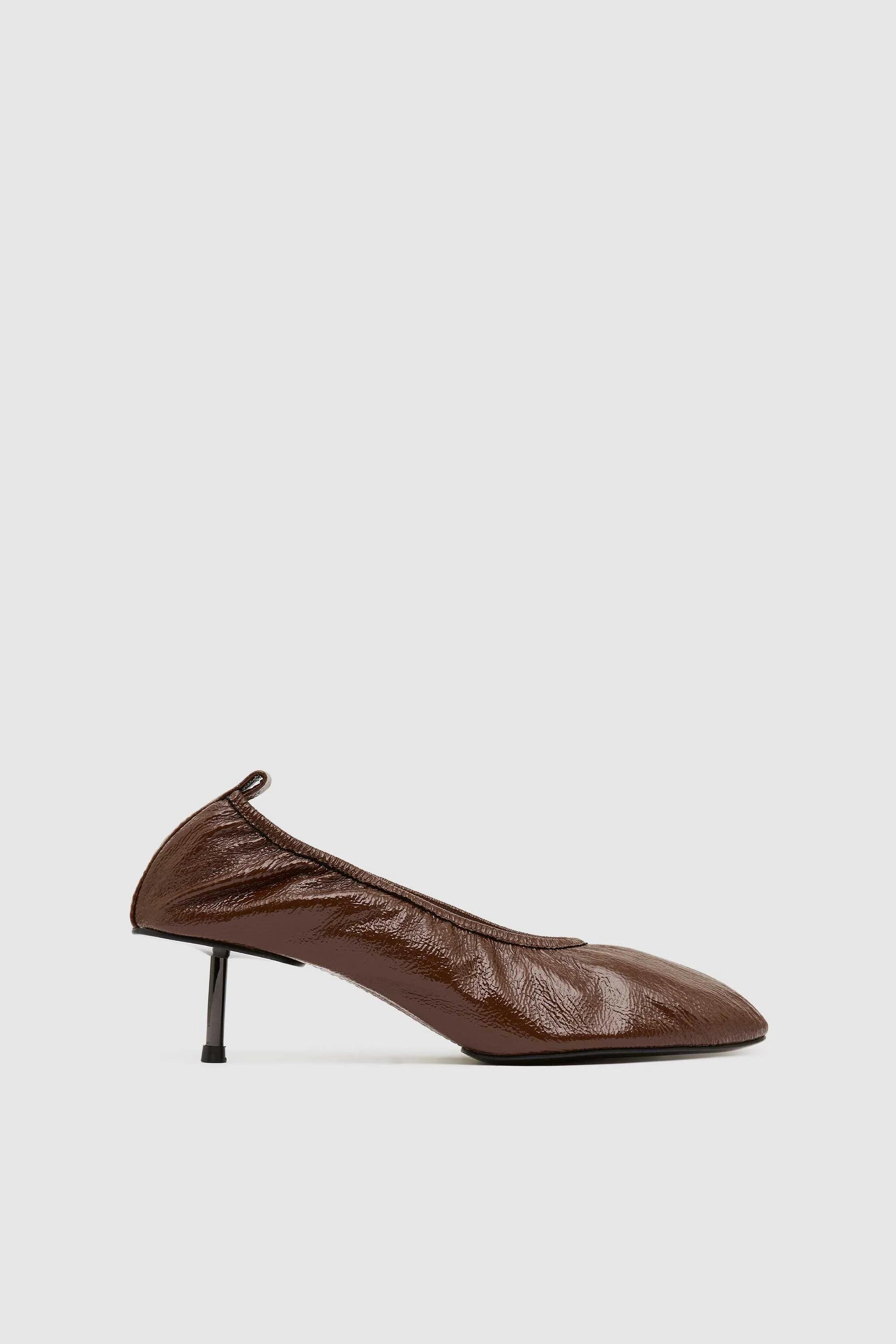 Classic Ballet Heel - Patent Liqueur