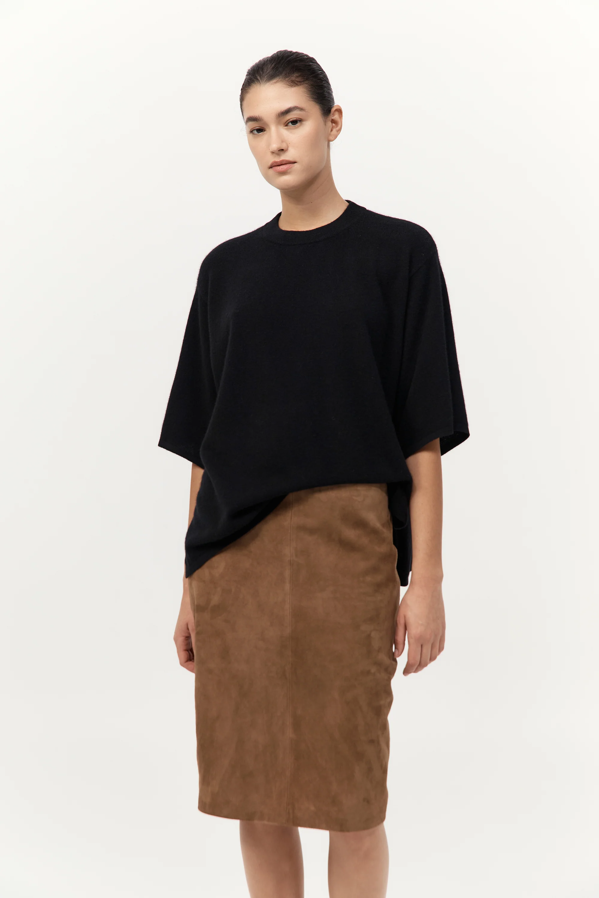 Cashmere Copain Tee - Black