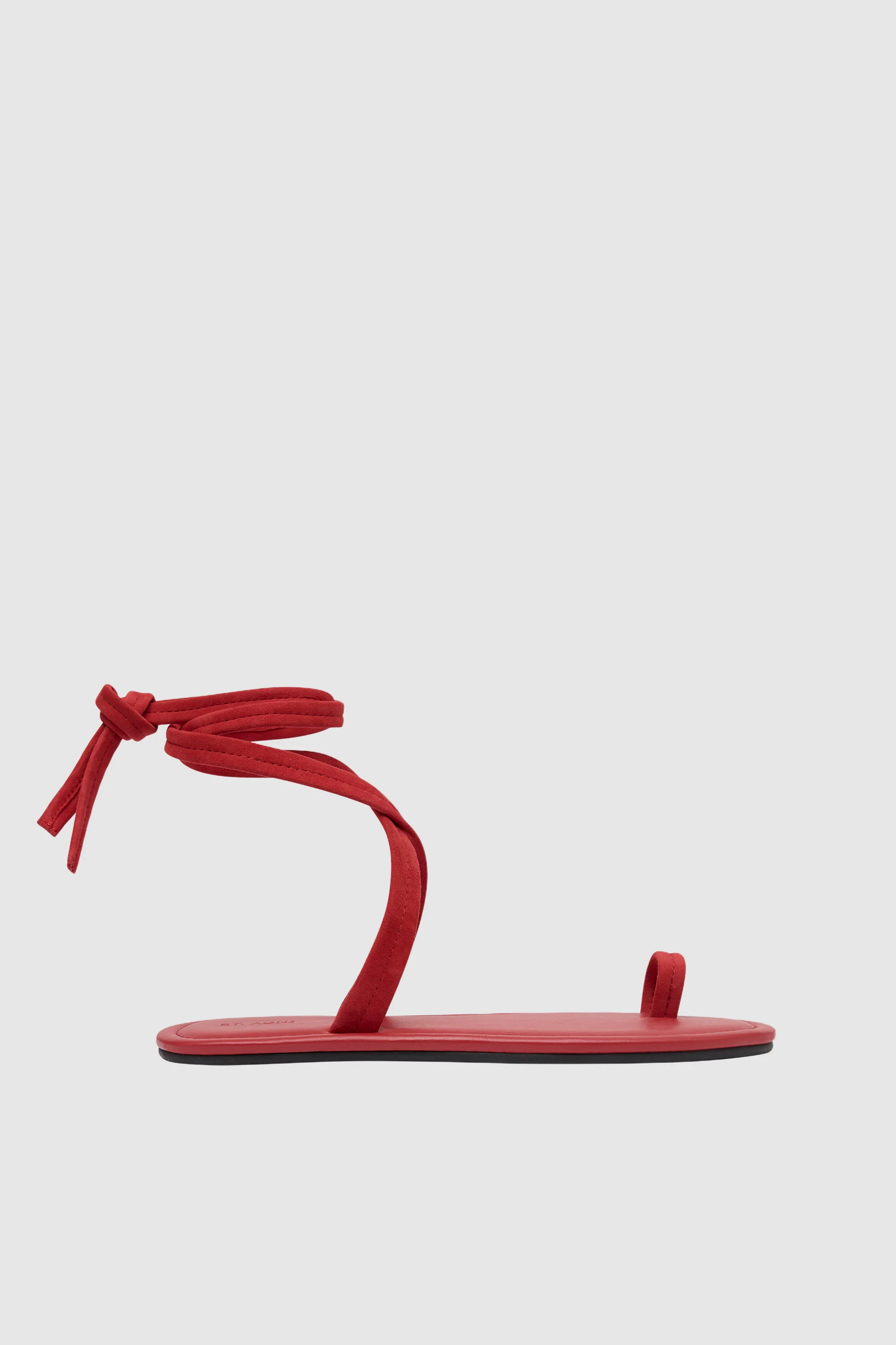 Tie Up Flat - Rosso