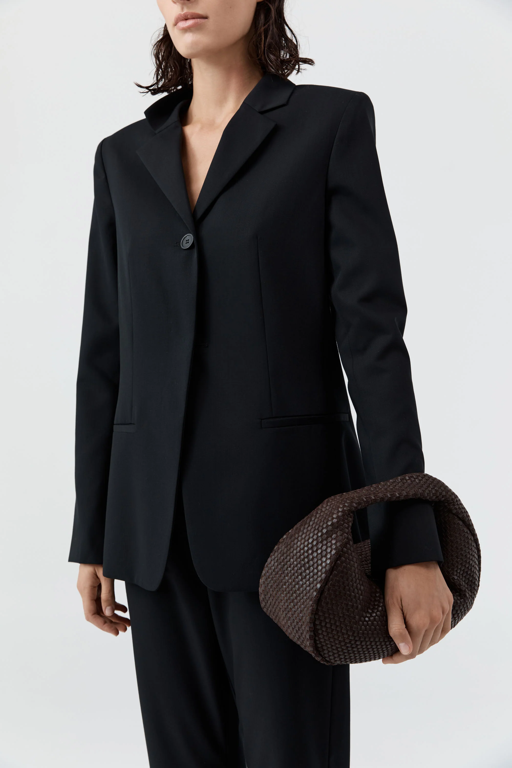 Lattice Weave Bon Bon Bag - Coffee