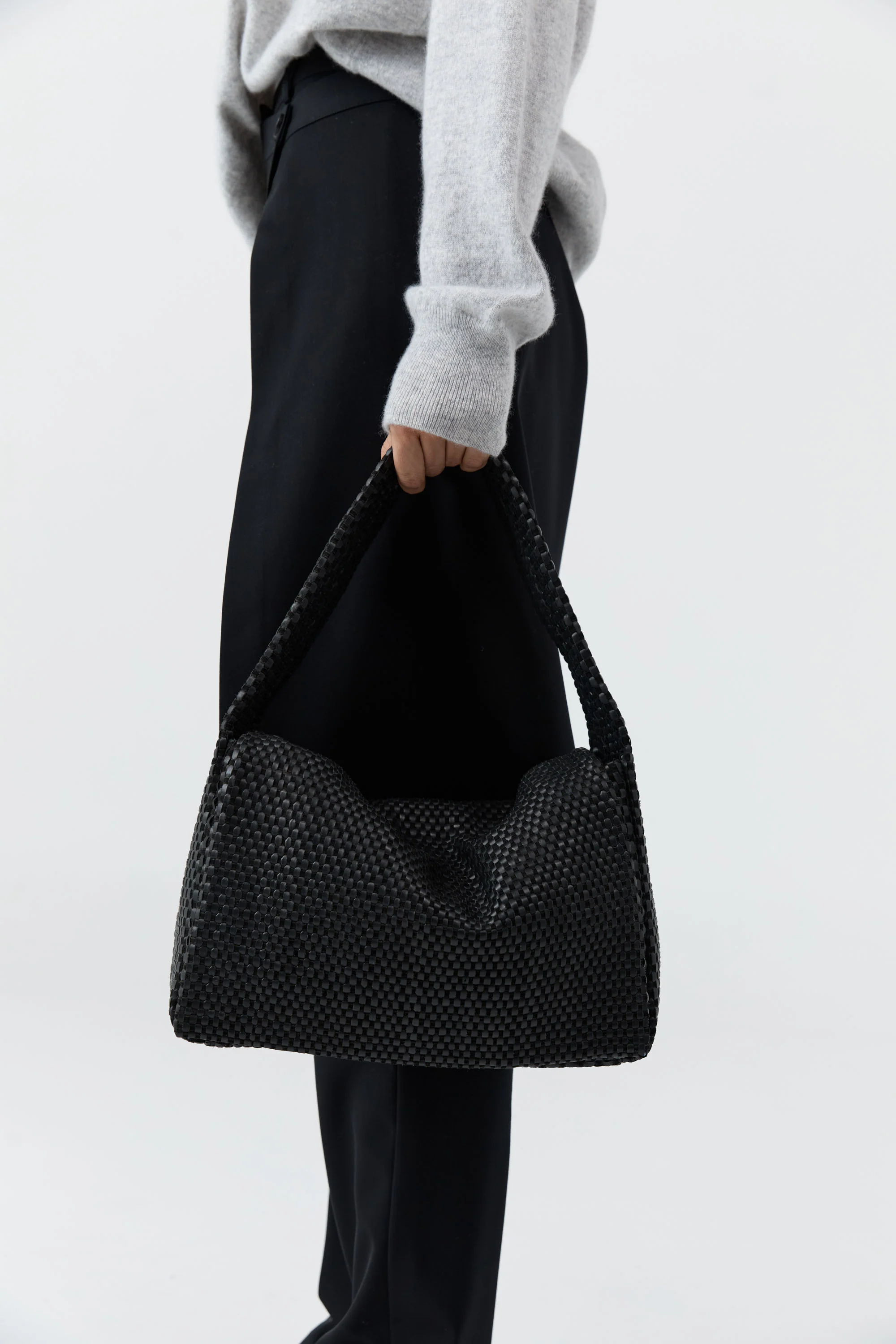 Lattice Everyday Satchel - Black