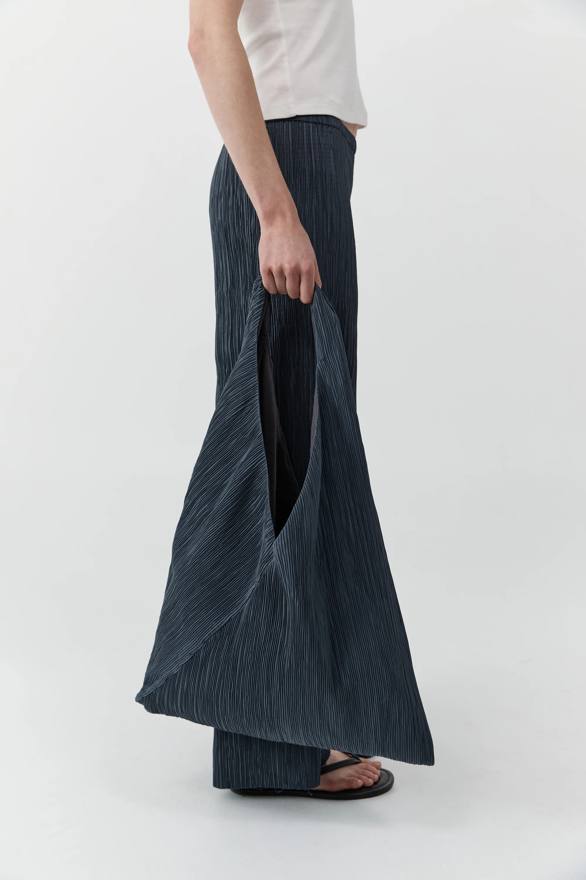 Mini Pleat Bag - Washed Black