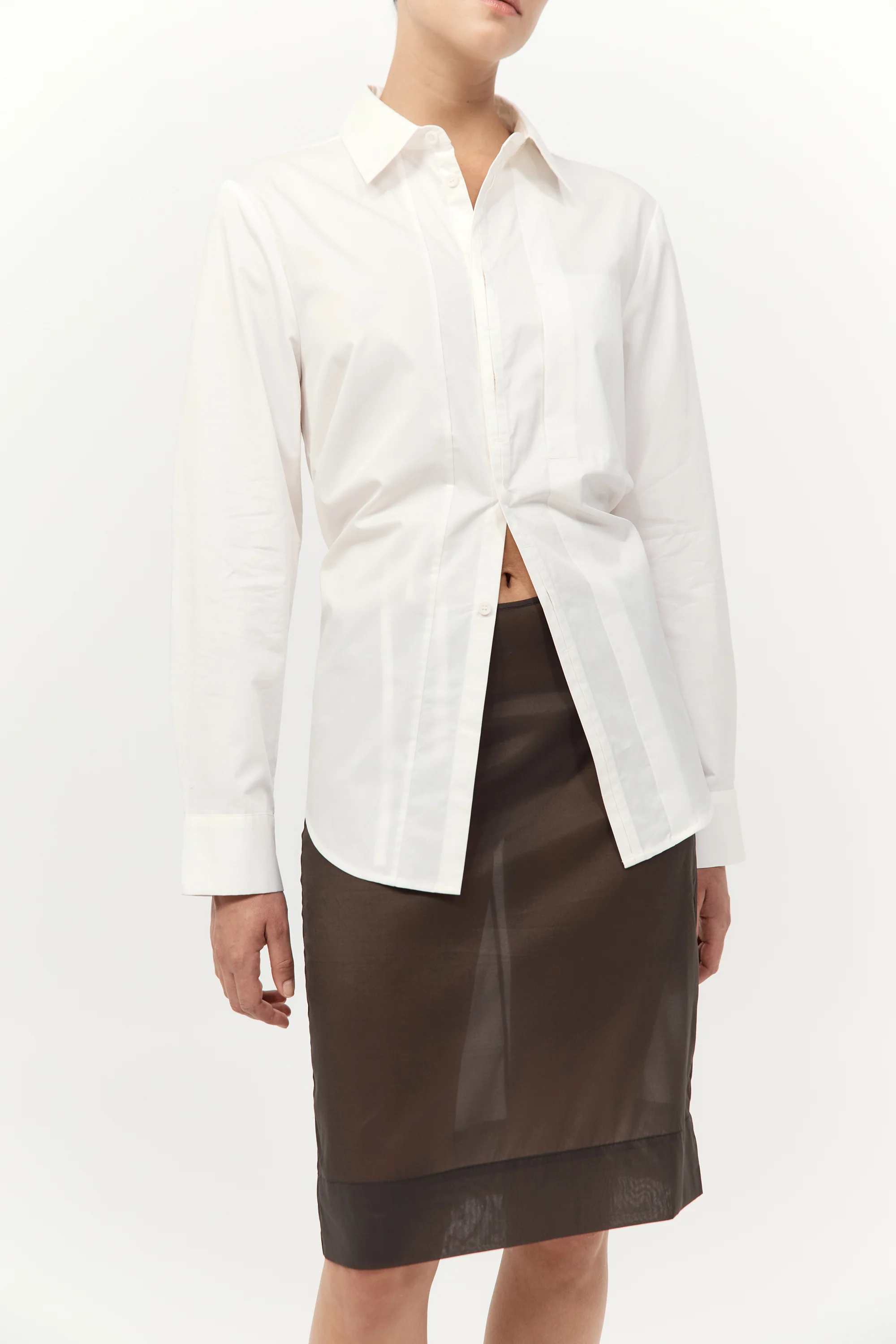 Tie Back Shirt - Off White