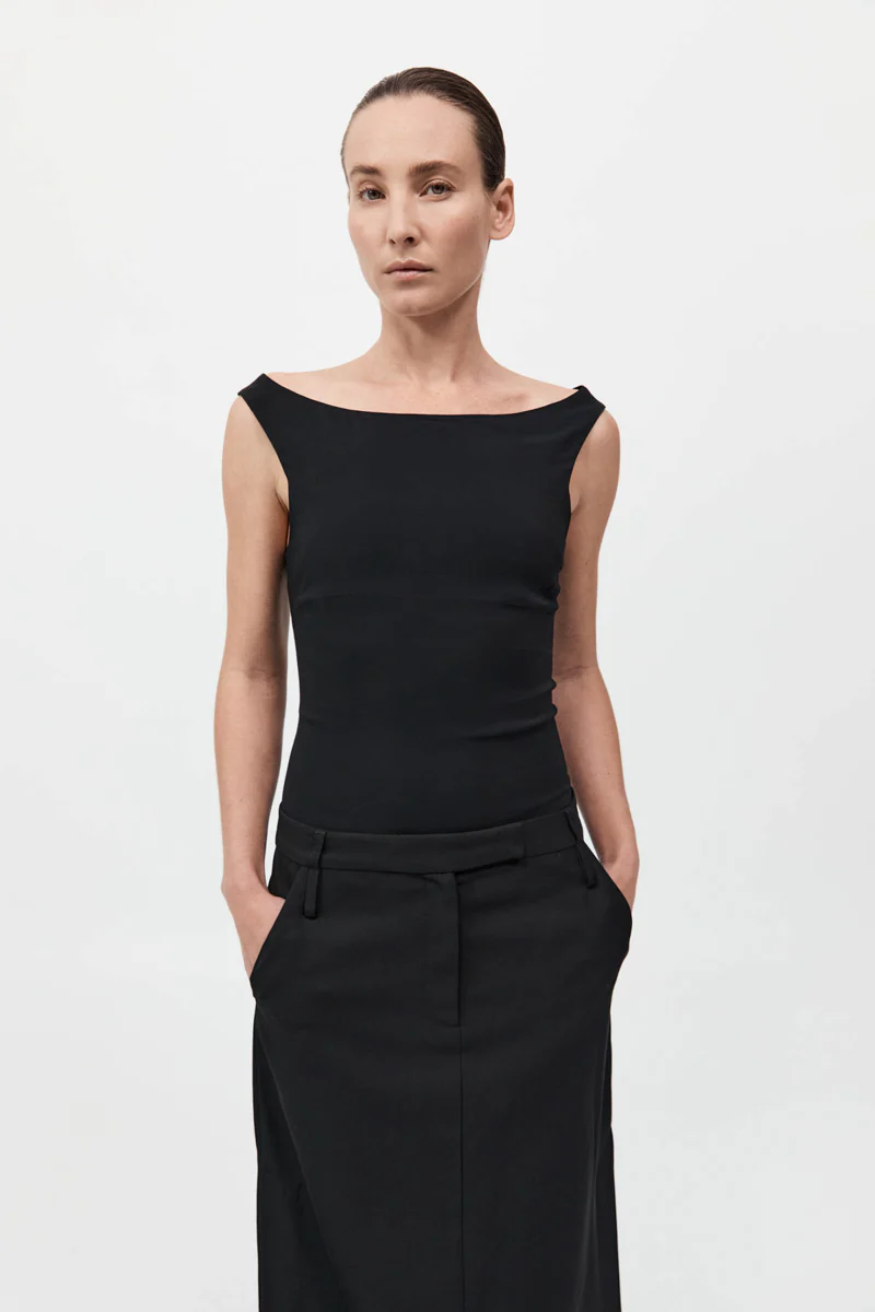 Slim Bateau Top - Black