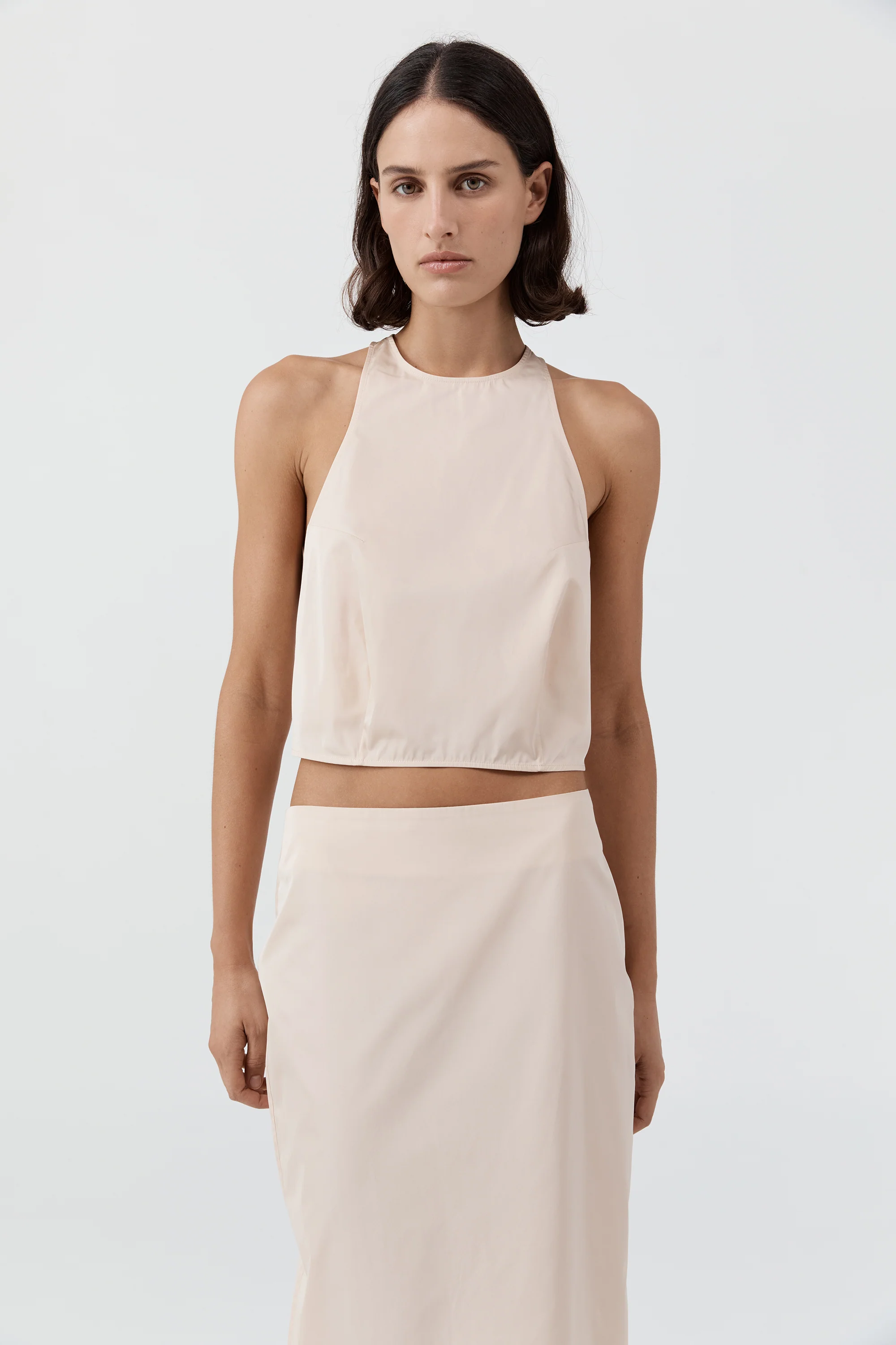 Paper Taffeta Cocoon Top - Pink Salt