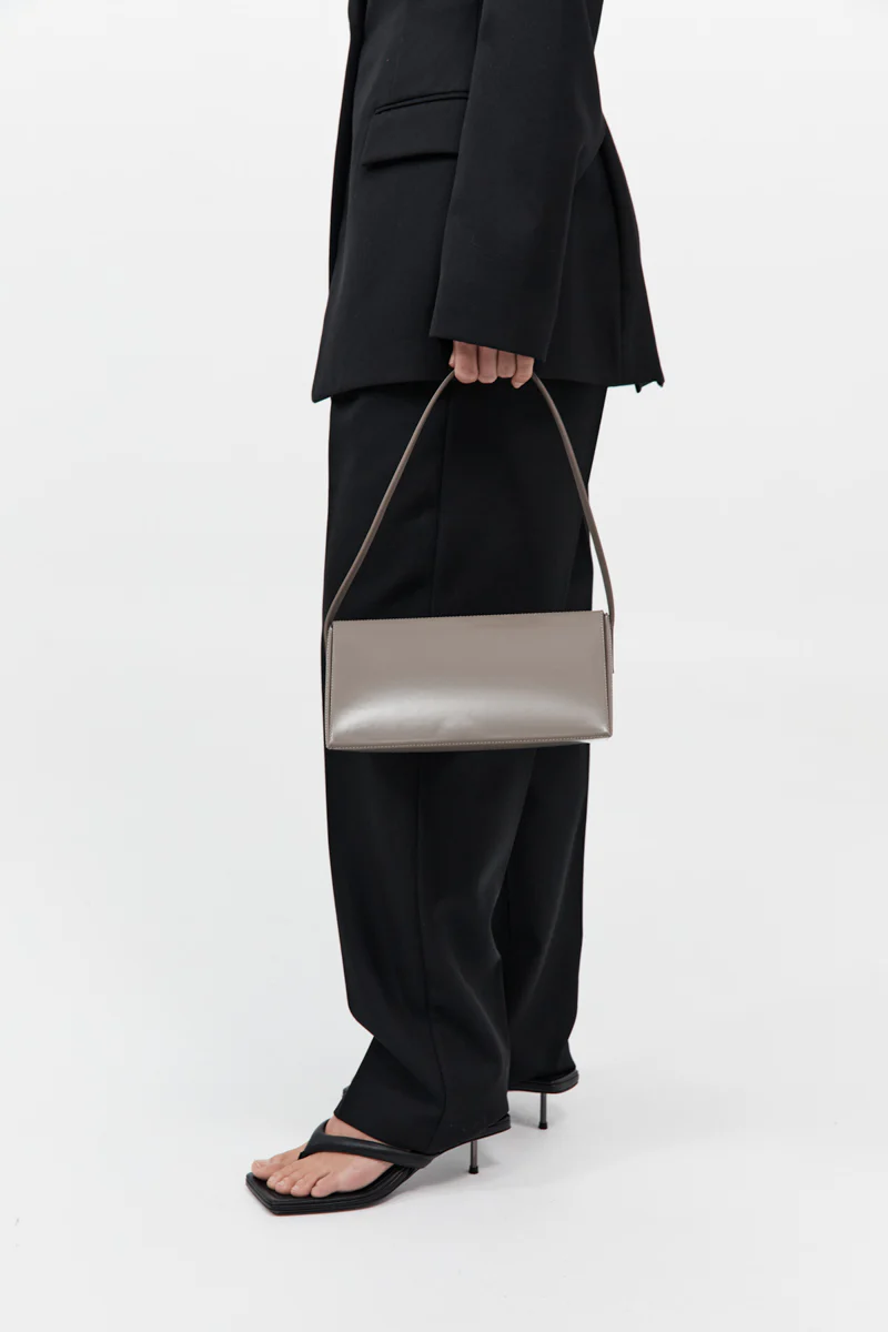 Triangle Origami Shoulder Bag - Slate