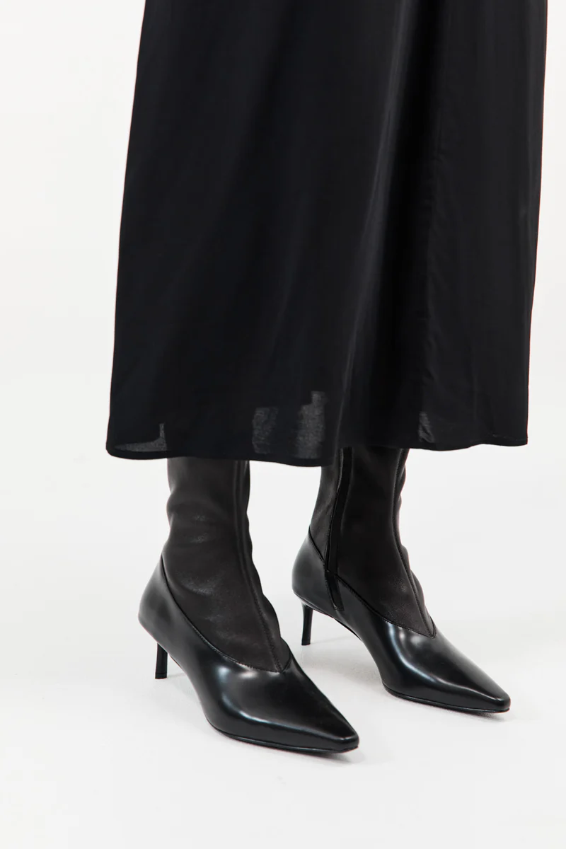 Sock Ankle Boot - Black