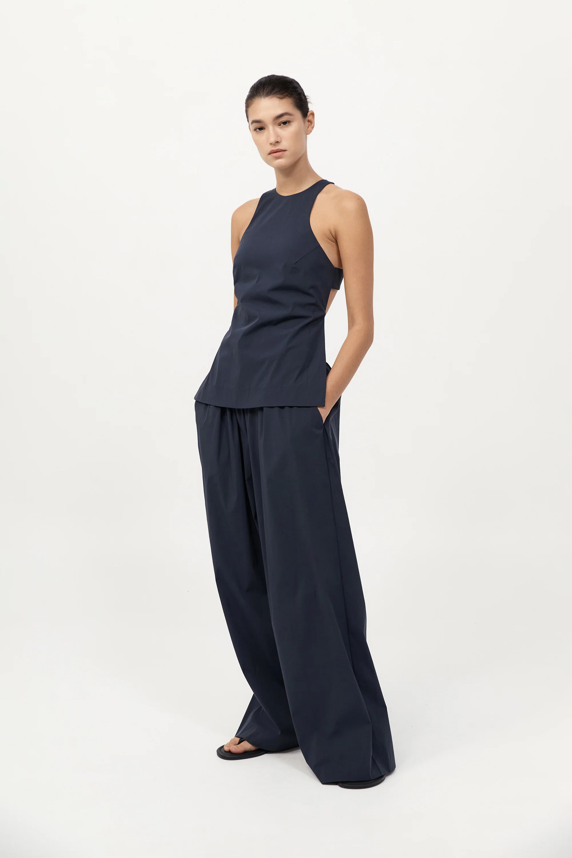 Racerback Top - Dark Ink