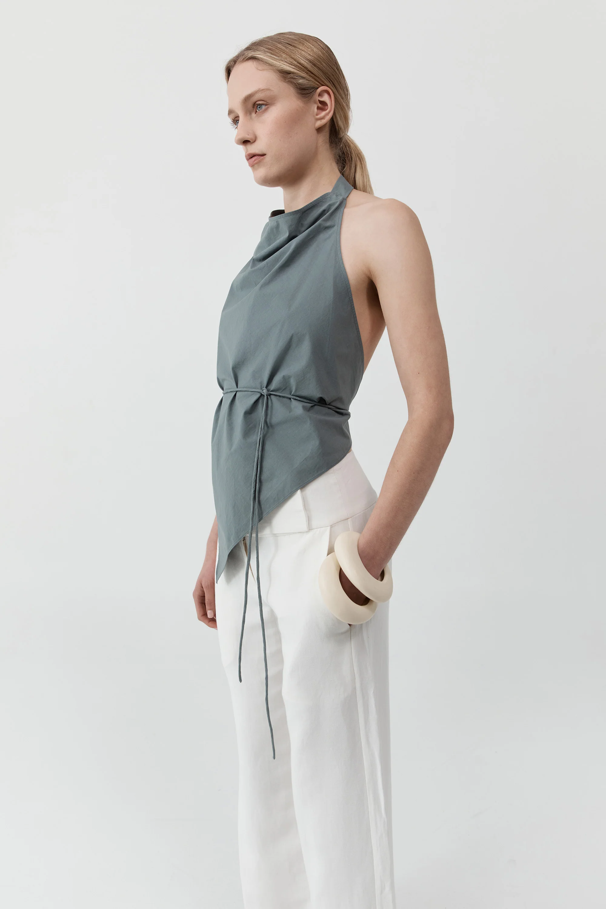 Cotton Tie Top - Stormy Weather