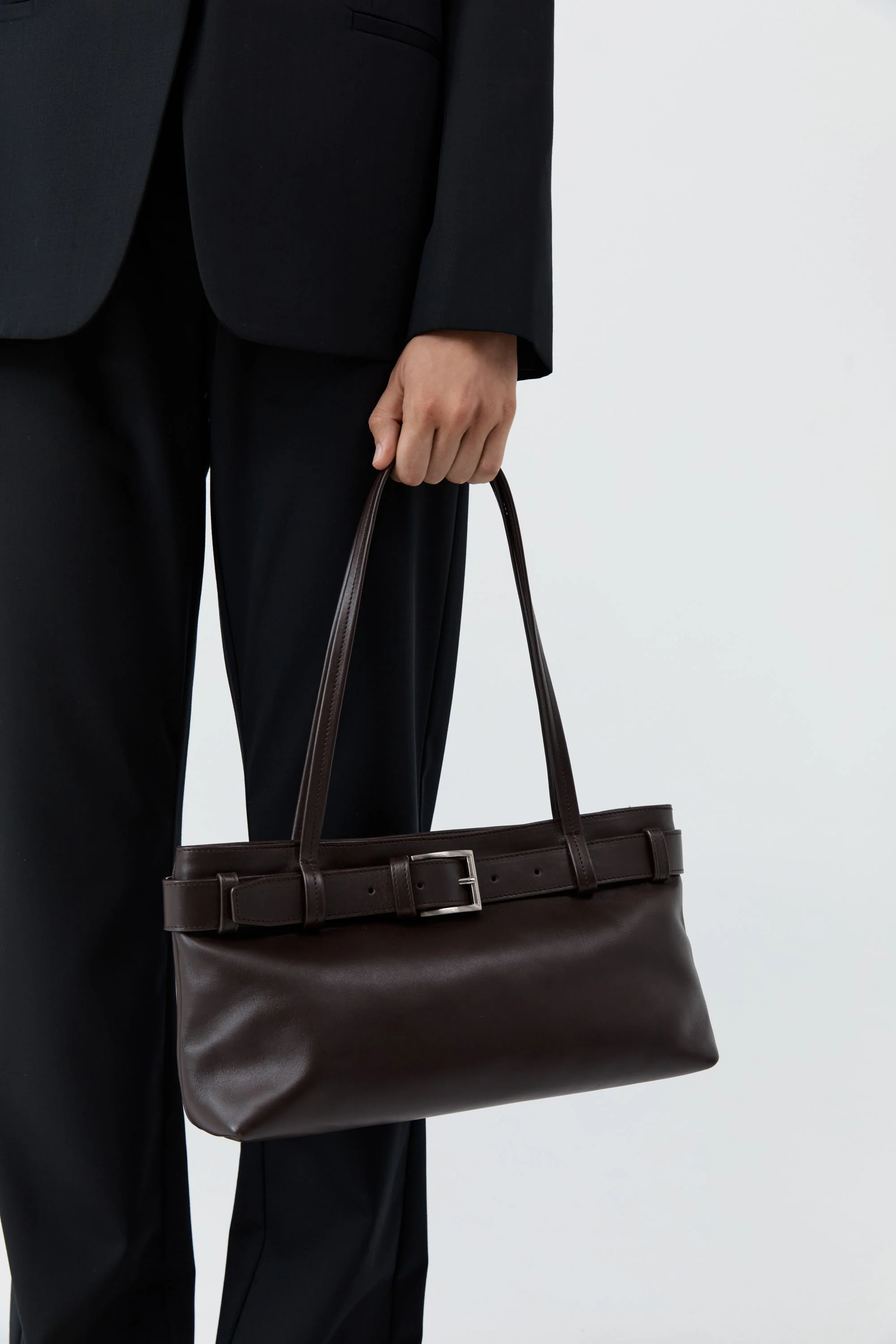 Belt Detail Baguette - Coffee