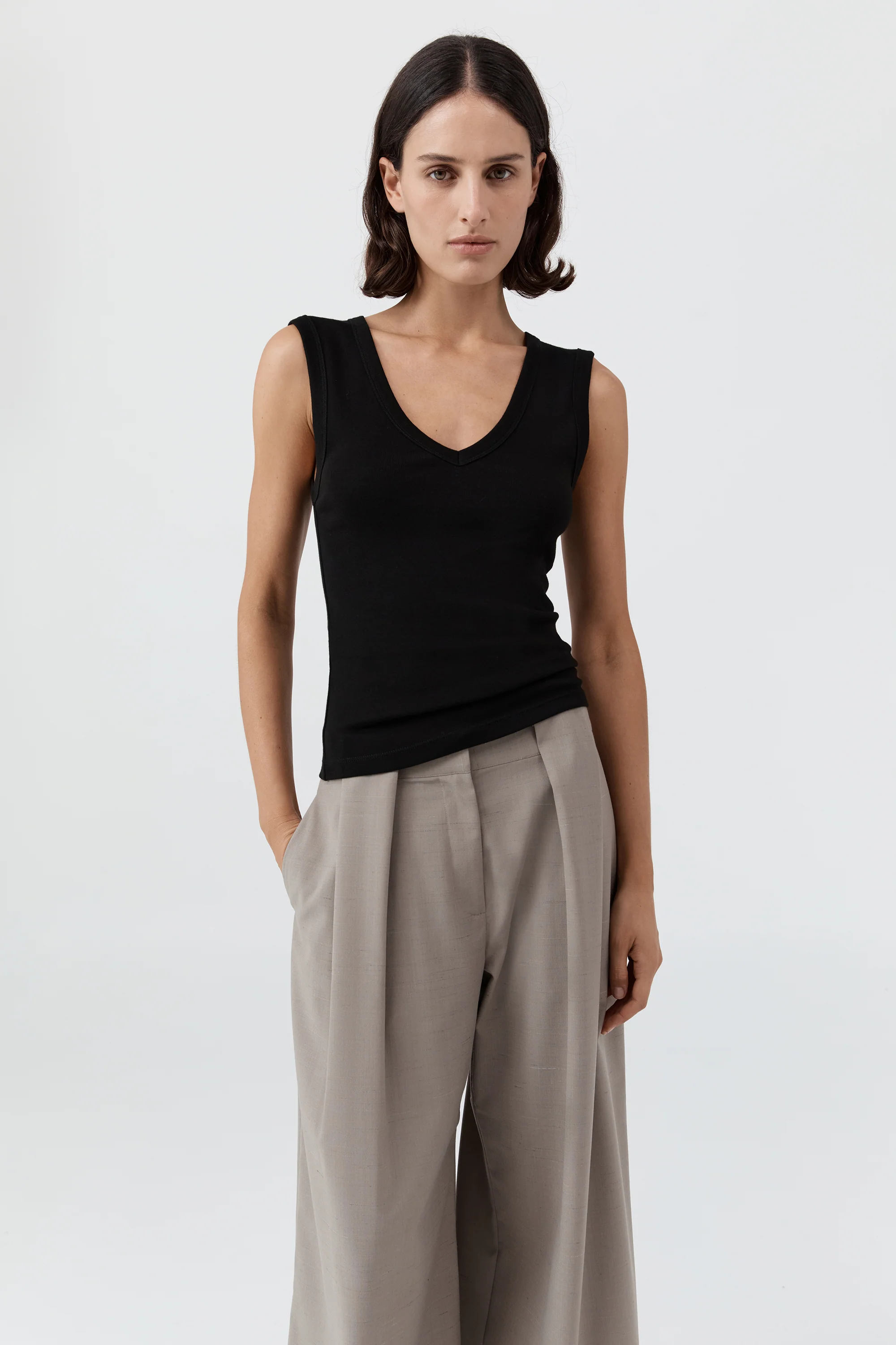 Organic Cotton 90s Top - Jet Black