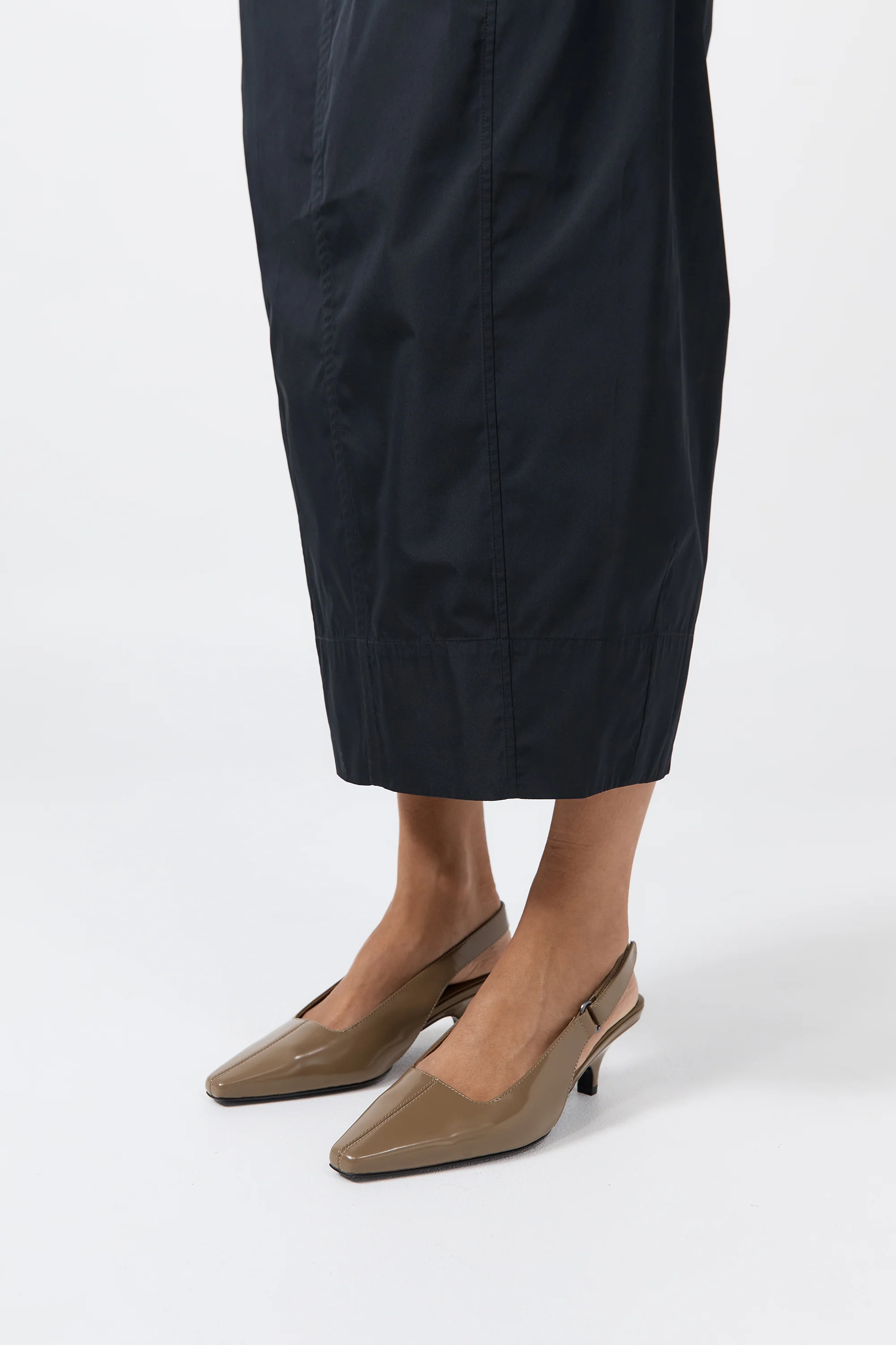 Utility Sling Back Heel - Oak