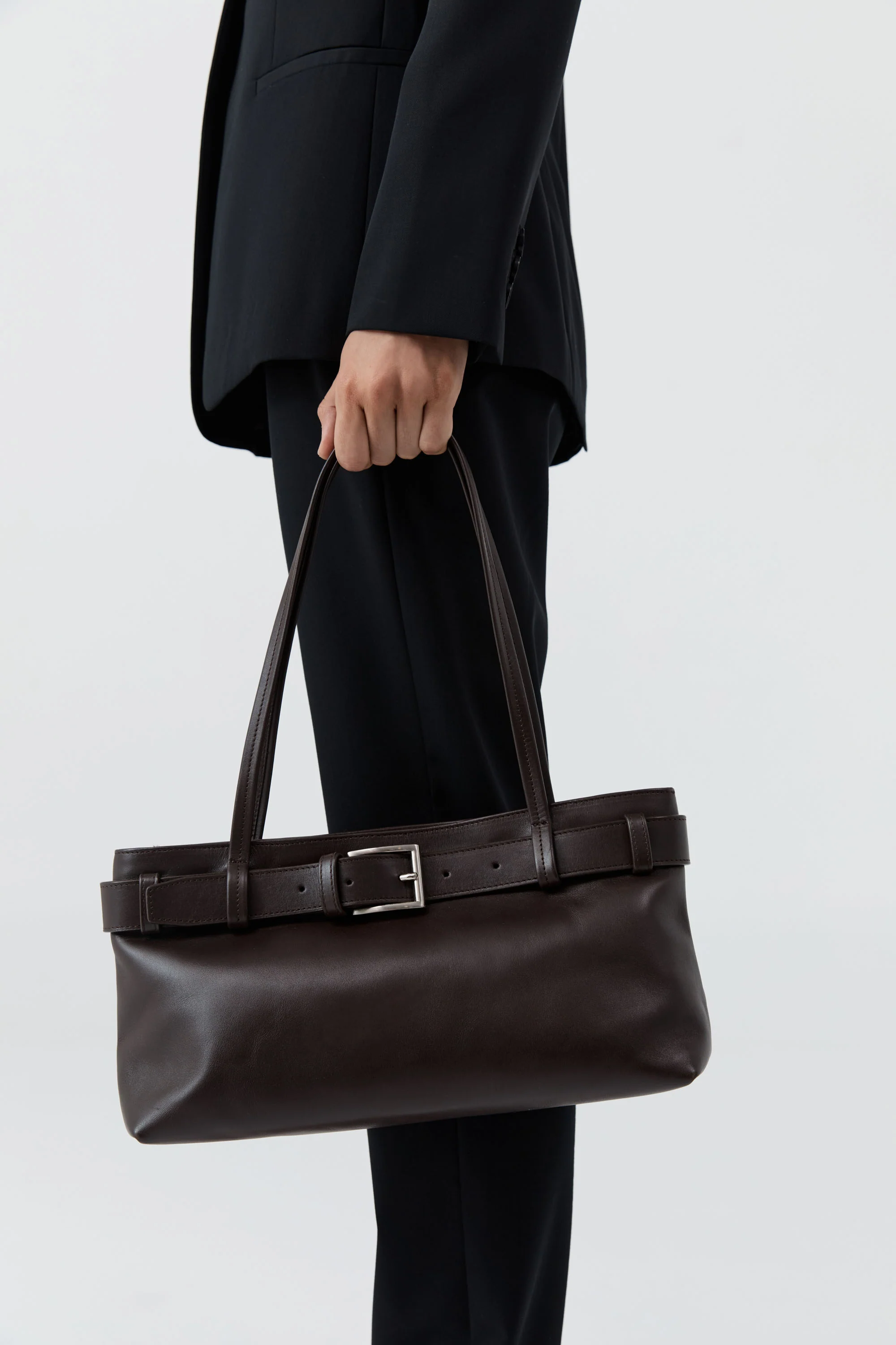 Belt Detail Baguette - Coffee