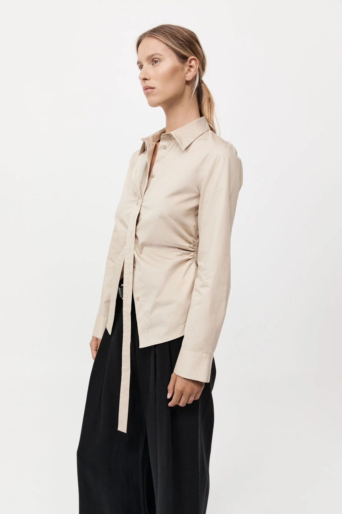 Deconstructed  Shirt - Champagne