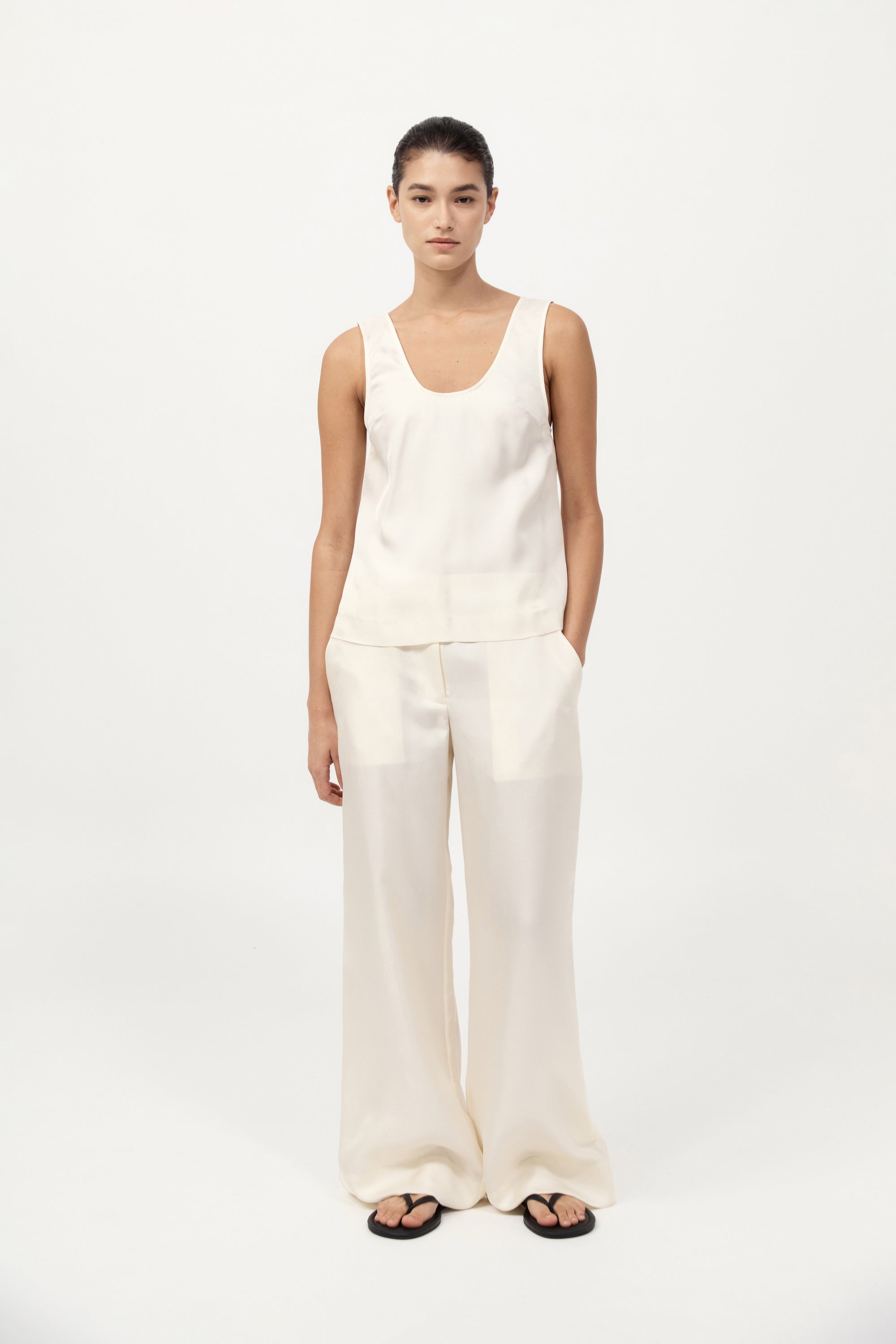 Jordan Button Up Top - Milk