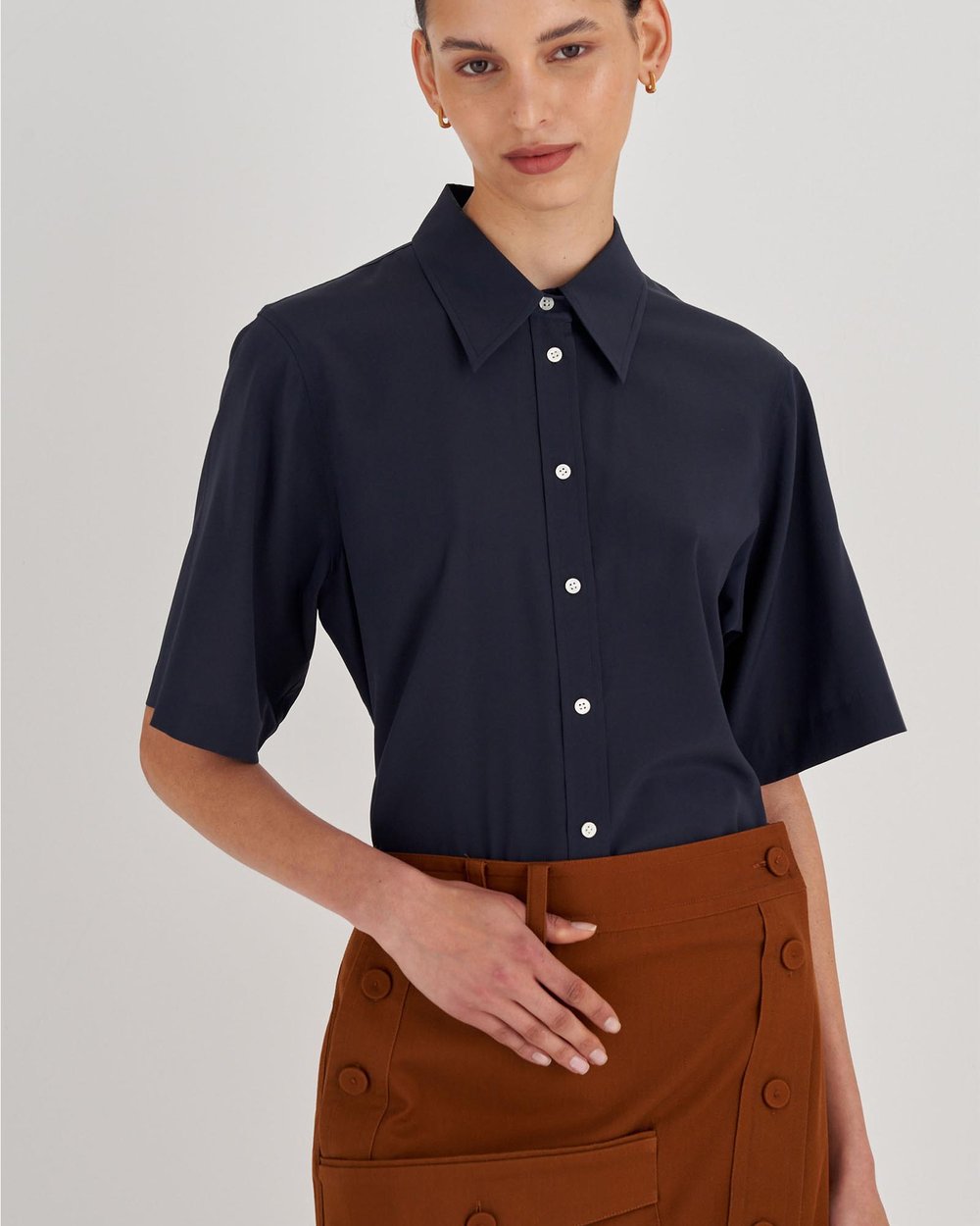 Short Sleeve Fluid Shirt