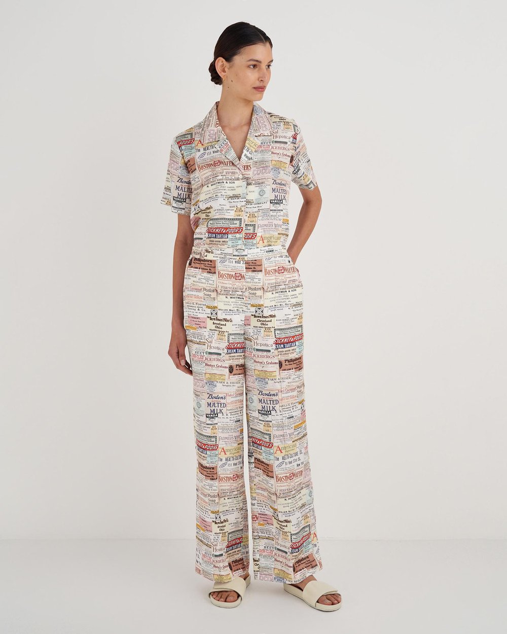 Label Print PJ Pants
