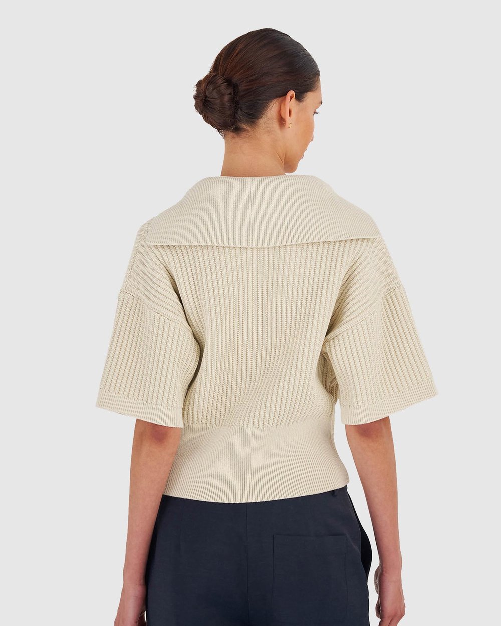 Short Sleeve Rib Knit