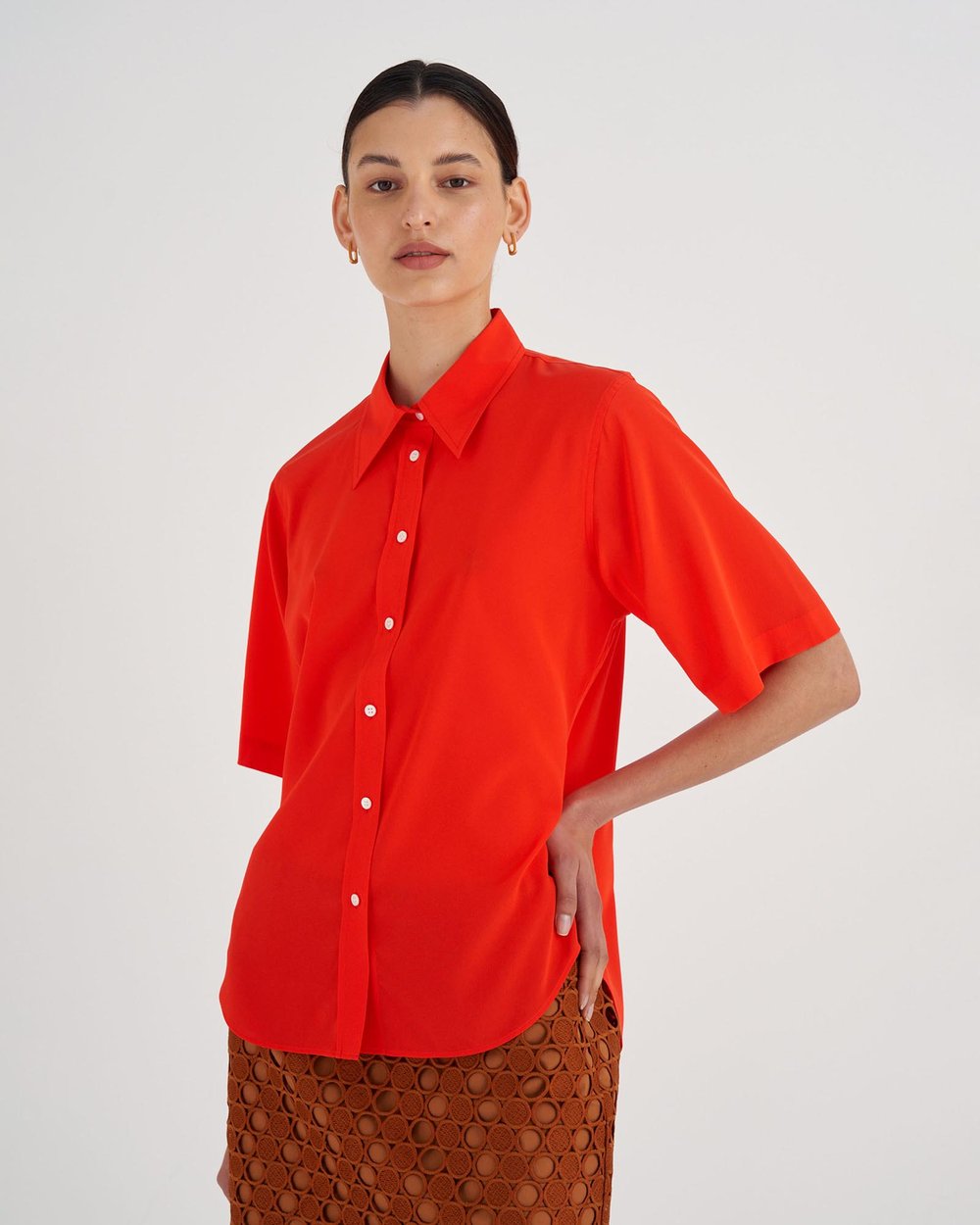 Short Sleeve Fluid Shirt