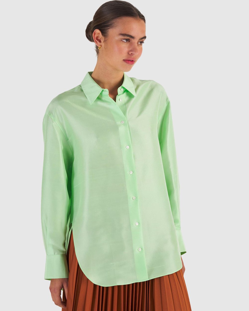 Silk Long Sleeve Shirt