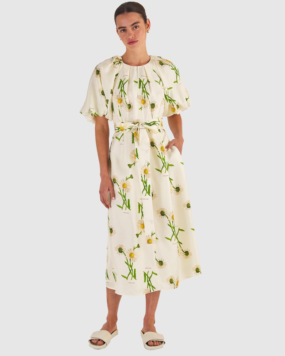 Field Daisy Silk Dress