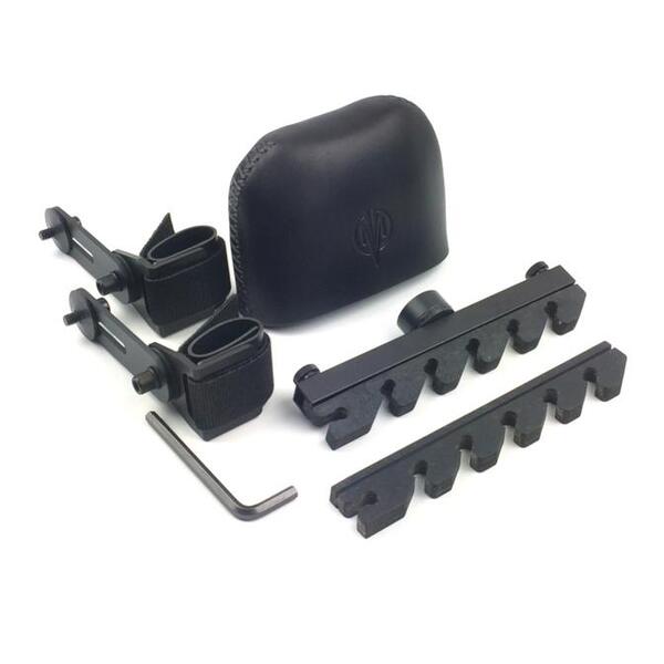 Marksman Quivers Strap Down 2 Piece Set Back Black 6 Arrow Quiver