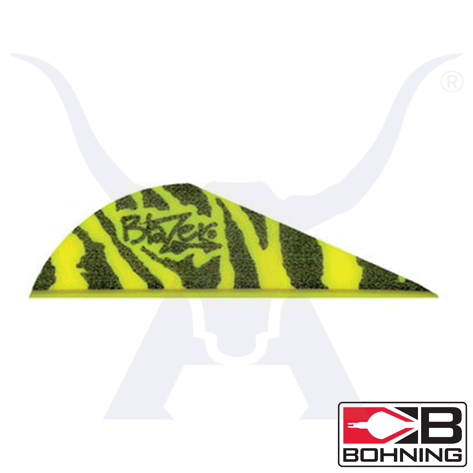 Bohning Blazer Vanes Tiger Stripe - 100pk / Yellow Tiger