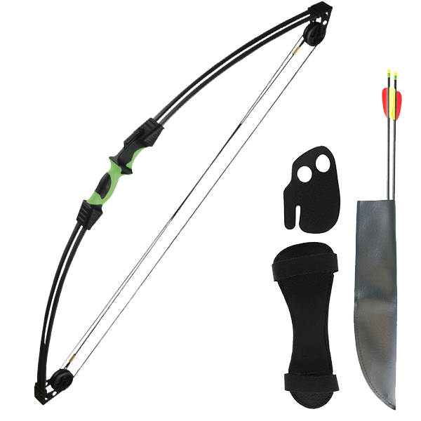 12LBS Kids Compound Bow Set - Black