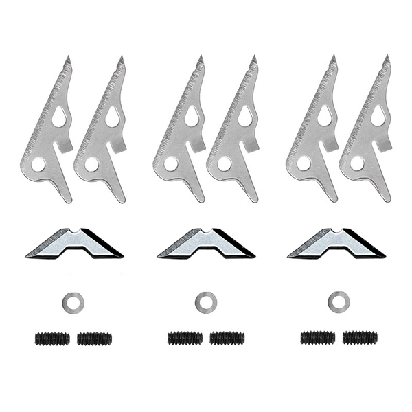 Sevr Titanium 1.5" 4-Blade Hybrid Replacement Blades