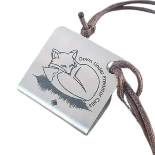 Down Under Predator Calls Diamond Series Whistle - Stainless Steel